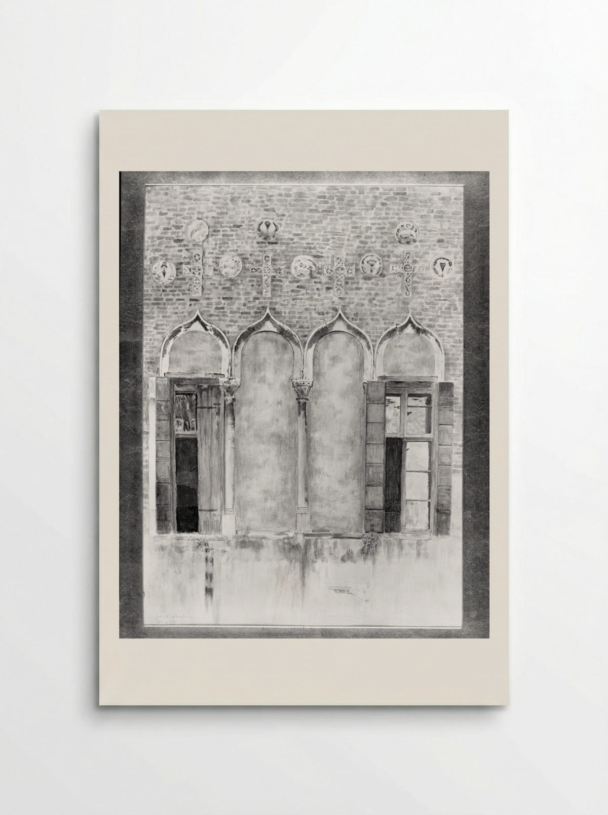 Doorway, Byzantine Palace, Piazza Mater Domini, Venice - Joseph Lindon Smith - Poster