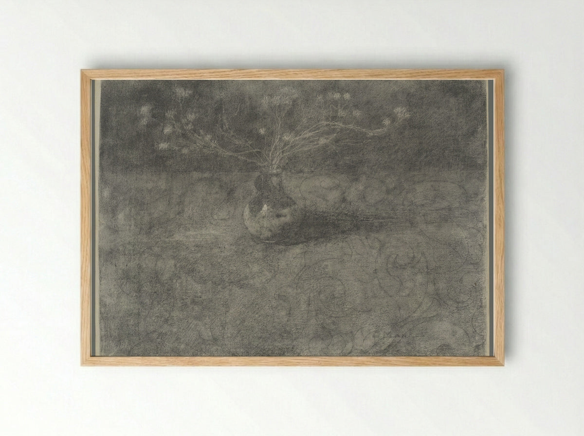 Dophei in een vaasje - Jan Mankes - Framed Print Wood