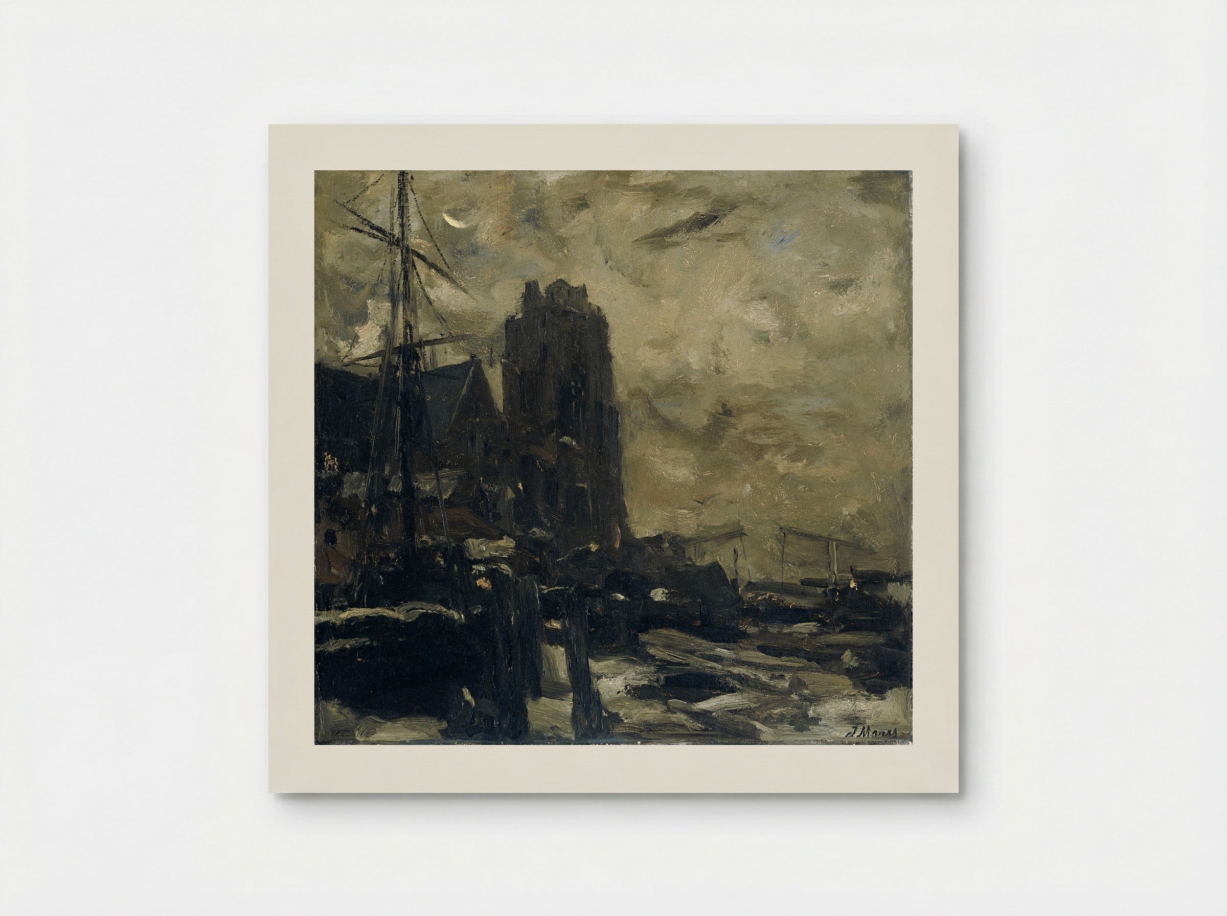 Dordrecht bij avond - Jacob Maris - Poster