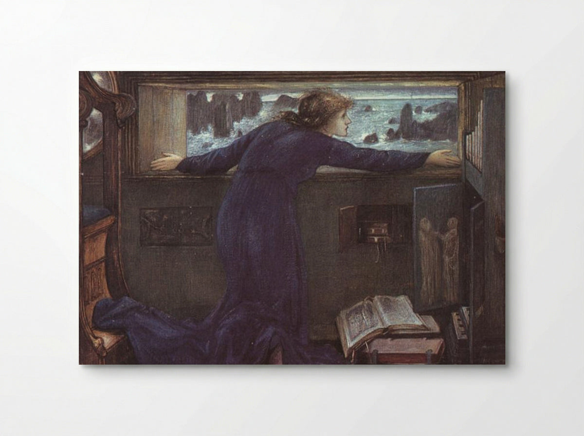 Dorigen of Britain Waiting for the Return of Her Husband - Edward Burne-Jones - Poster