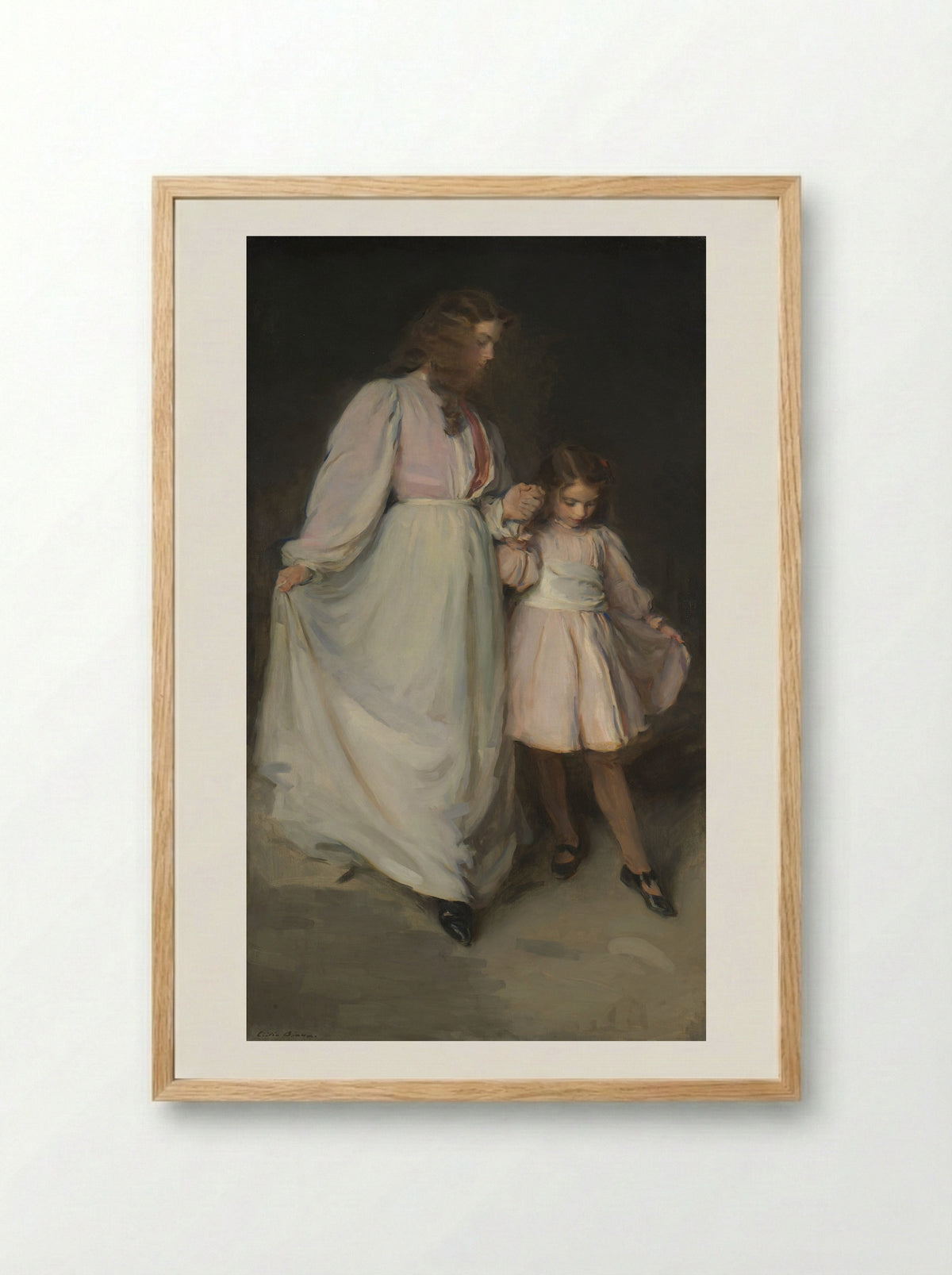 Dorothea and Francesca - Cecilia Beaux - Framed Print Wood