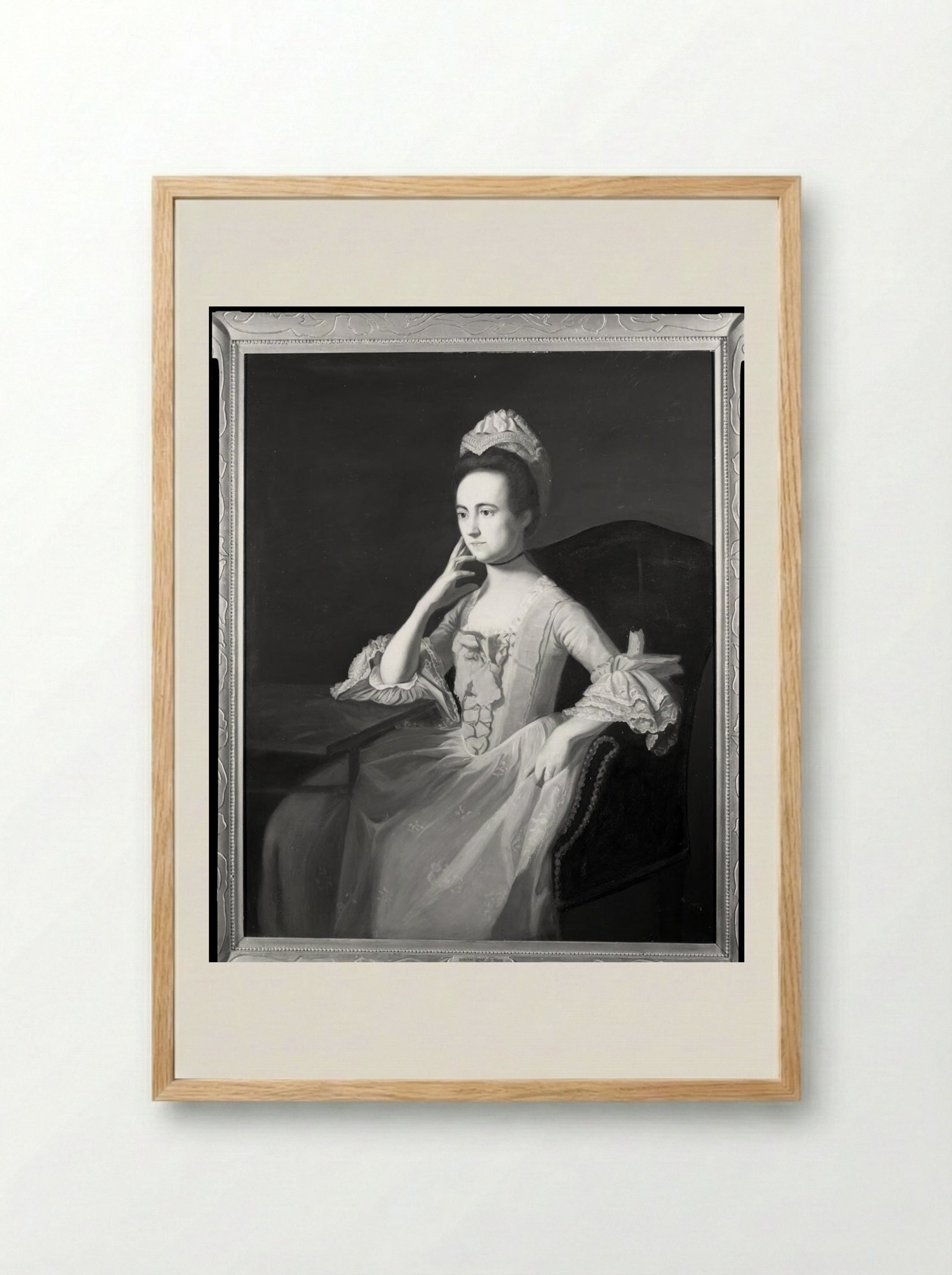 Dorothy Quincy (After John Singleton Copley) - Unidentified Artist - Framed Print Wood