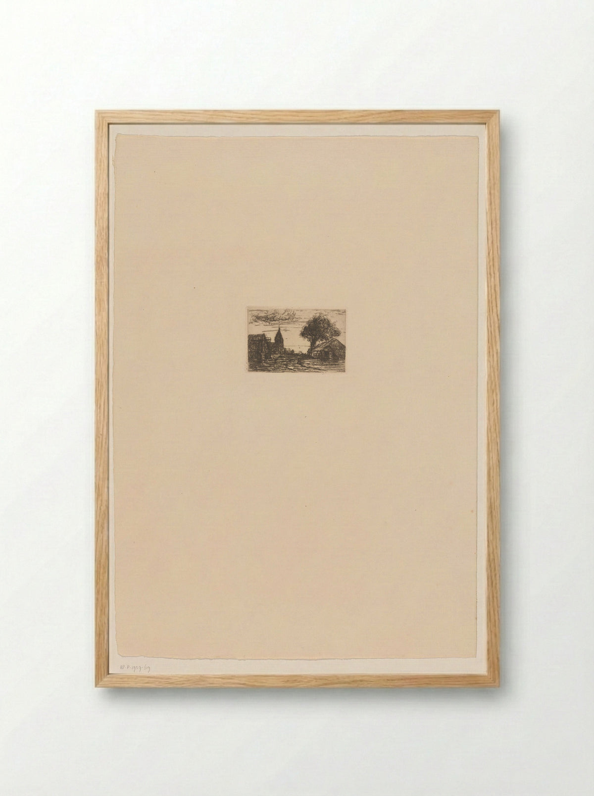 Dorp in de Kempen - Jakob Smits - Framed Print Wood