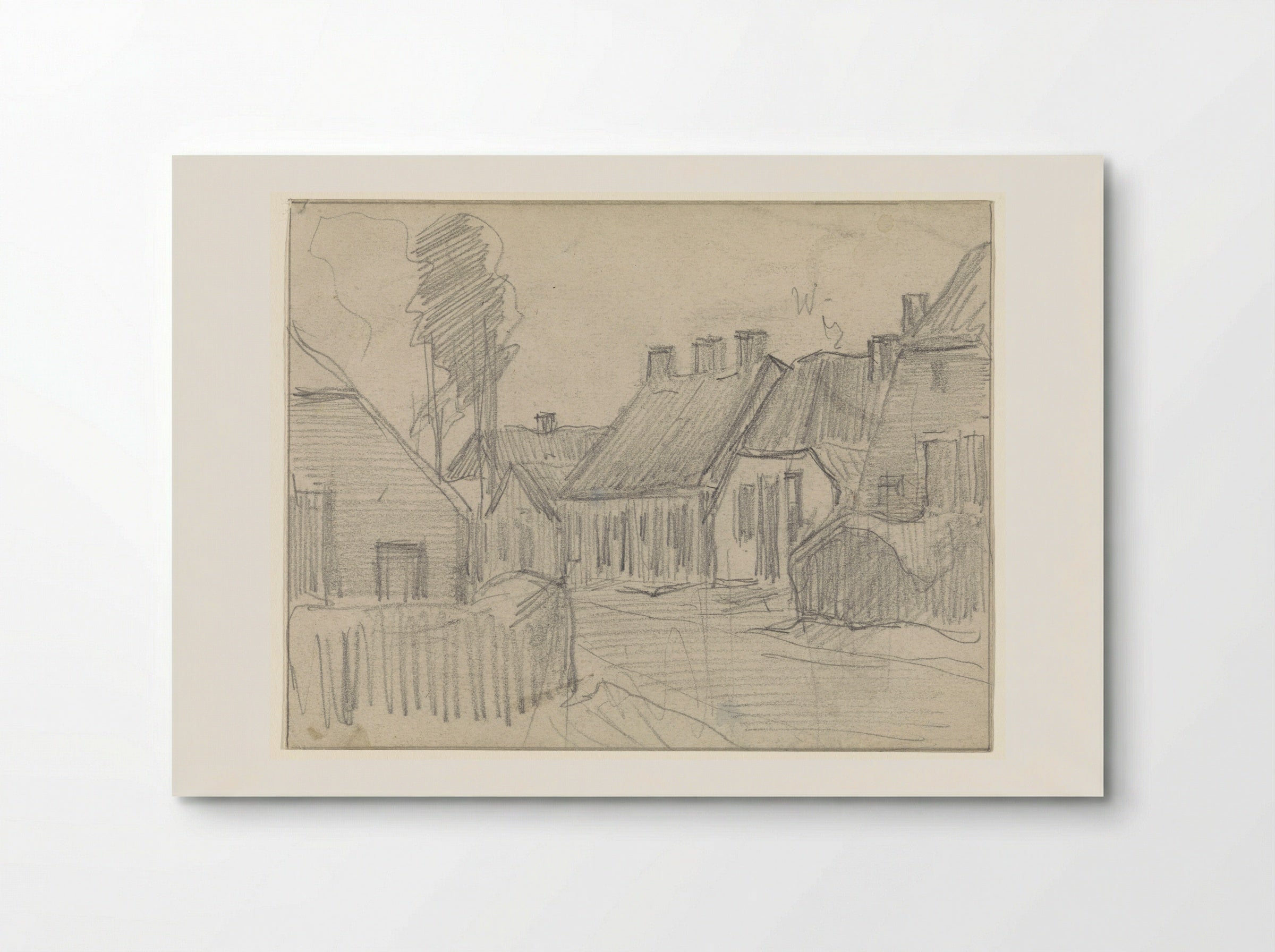Dorpsgezicht (Village View) - Jan van Essen - Poster