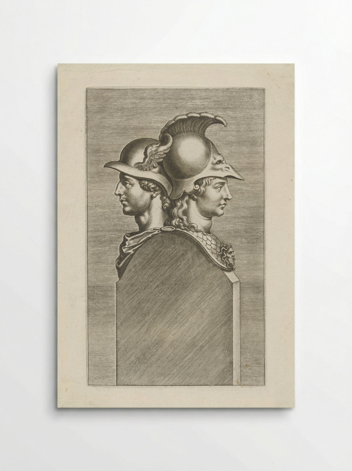 Double Herm of Mars and Minerva - Cornelis Galle (I) - Poster
