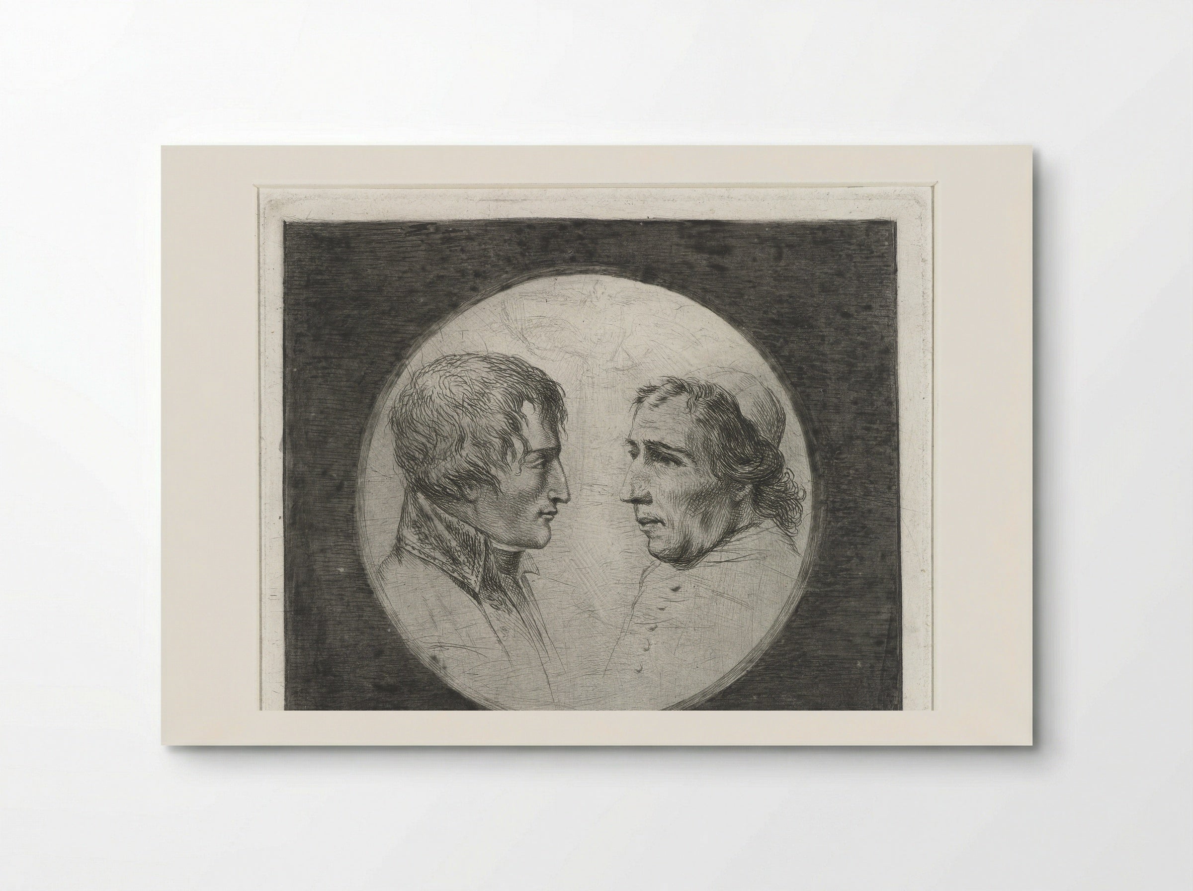 Double Portrait of Napoleon Bonaparte and Pope Pius VII - Louis Bernard Coclers - Poster