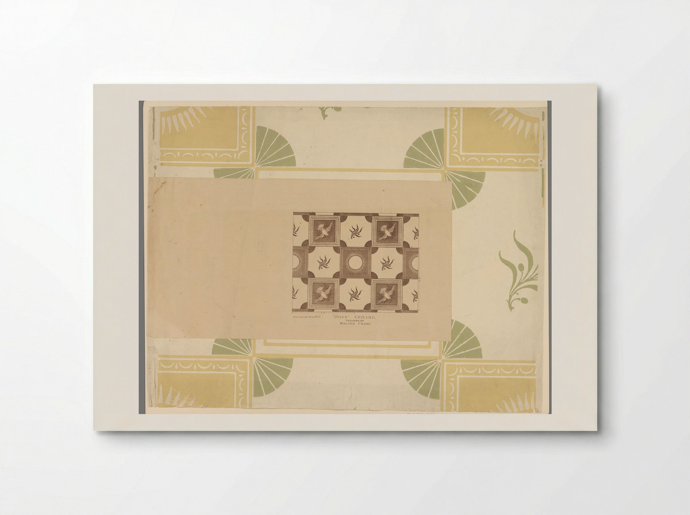 Dove Ceiling Wallpaper Design - Walter Crane - Poster