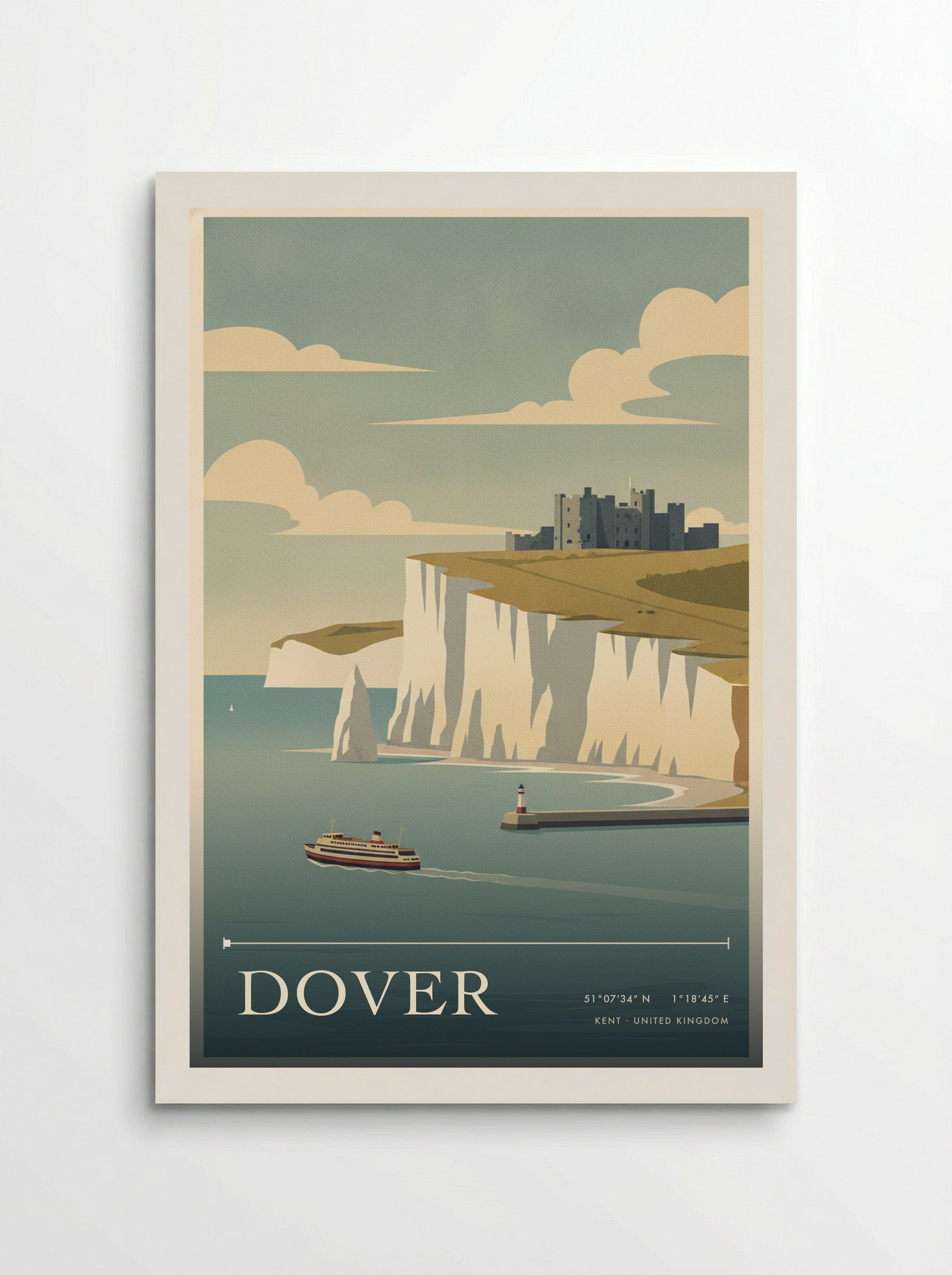 Dover Kent United Kingdom Travel Poster - Poster