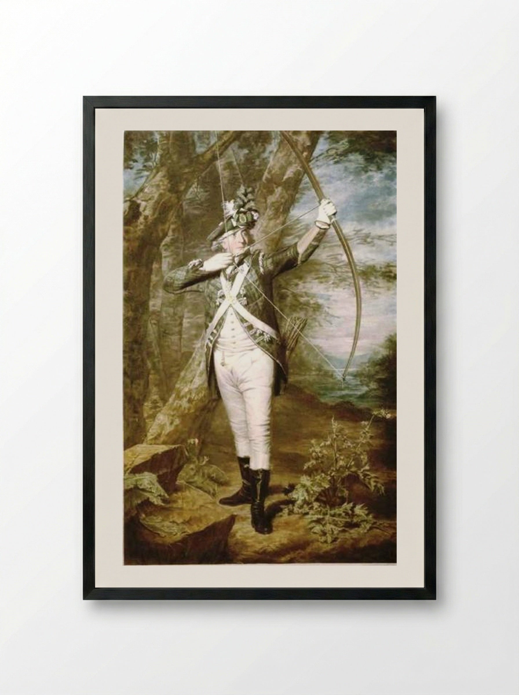 Dr Nathaniel Spens - Henry Raeburn - Framed Print Black