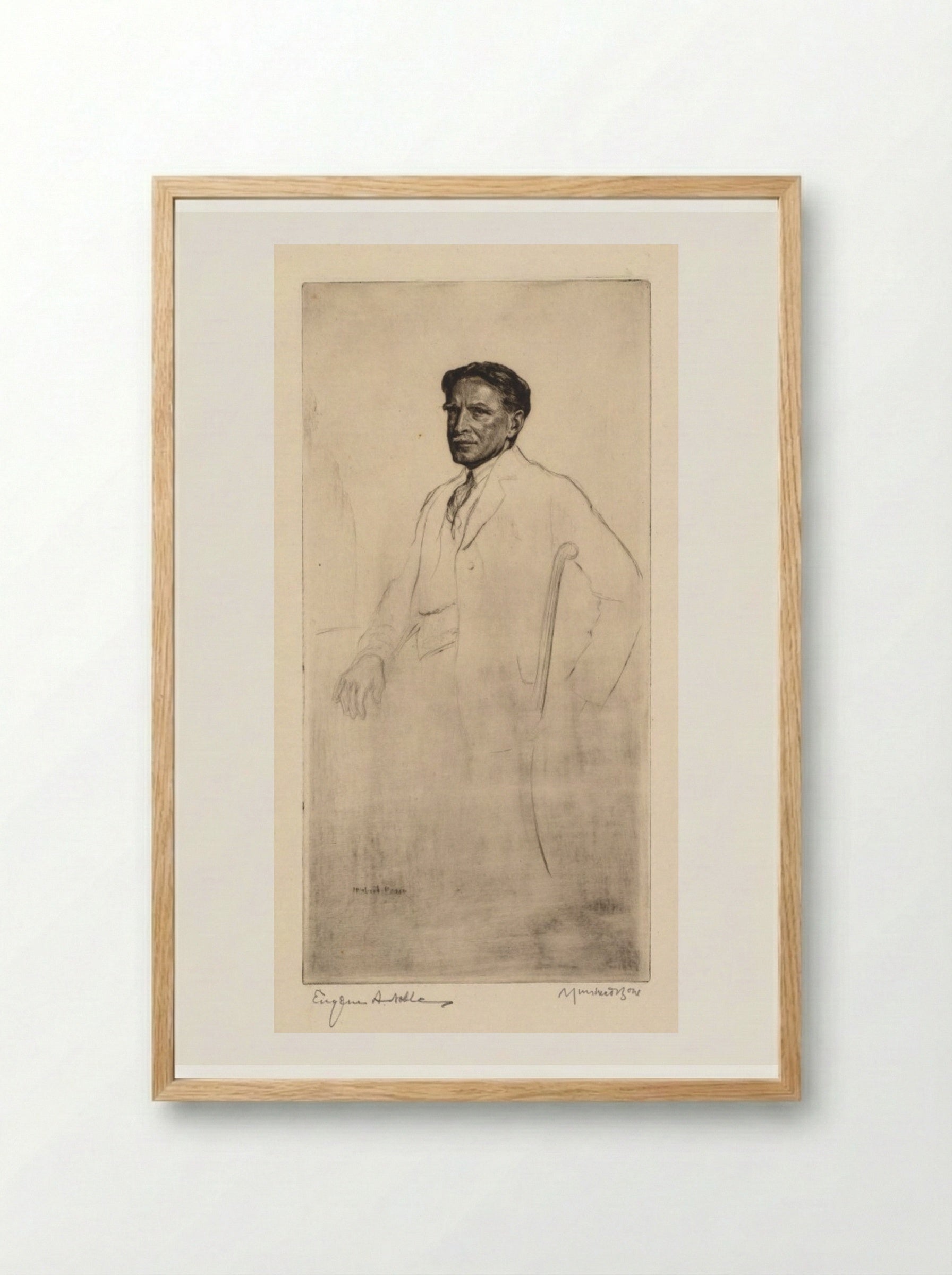 Dr. Eugene A. Noble - Muirhead Bone - Framed Print Wood