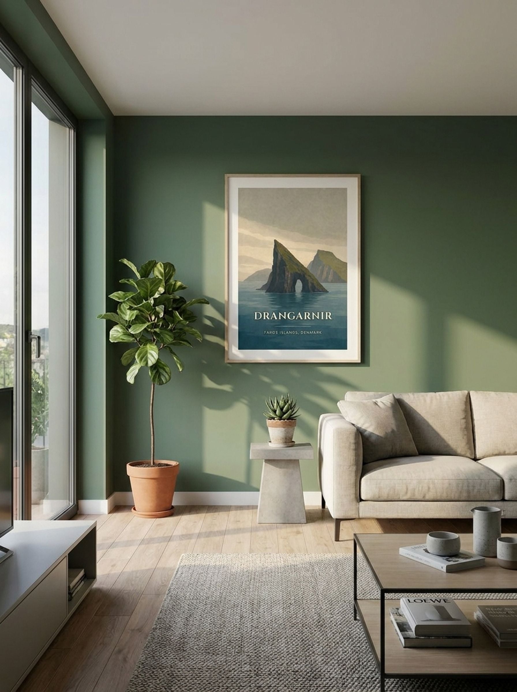 Drangarnir Travel Poster Artwork - Lifestyle