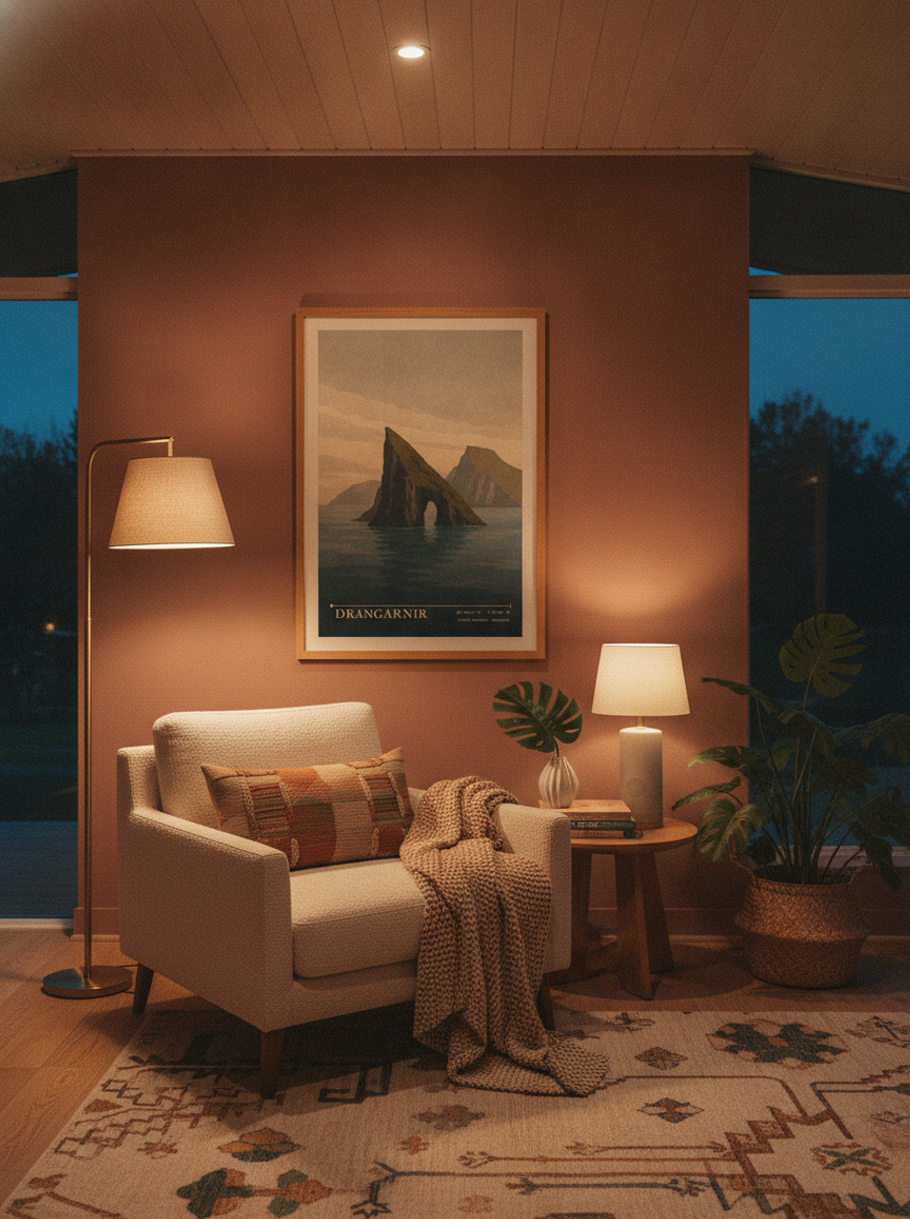 Drangarnir Travel Poster Artwork - Lifestyle
