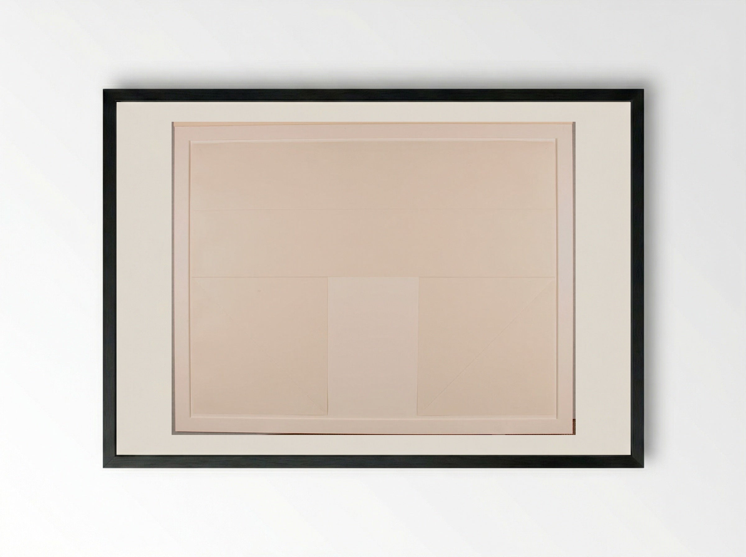 Drawing Which Makes Itself - Dorothea Rockburne - Framed Print Black
