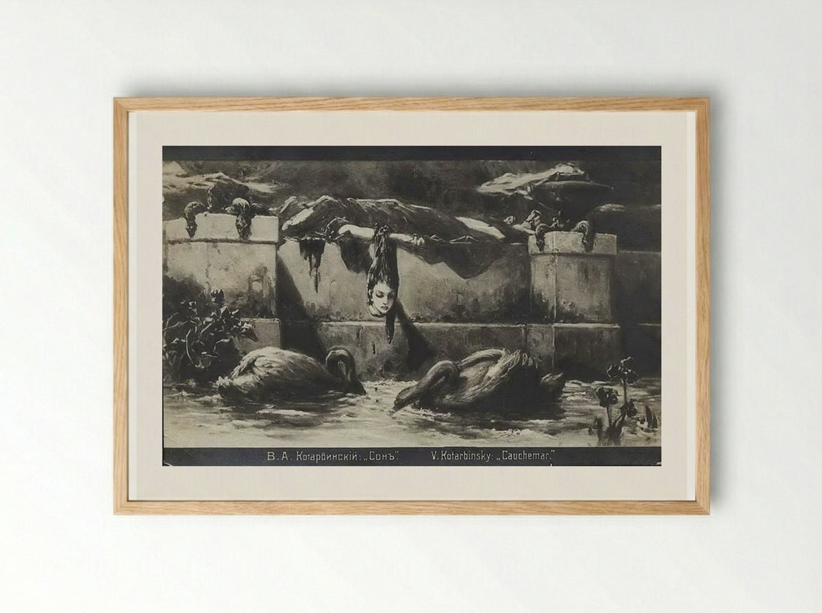 Dream (Cauchemar) - Wilhelm Kotarbinski - Framed Print Wood
