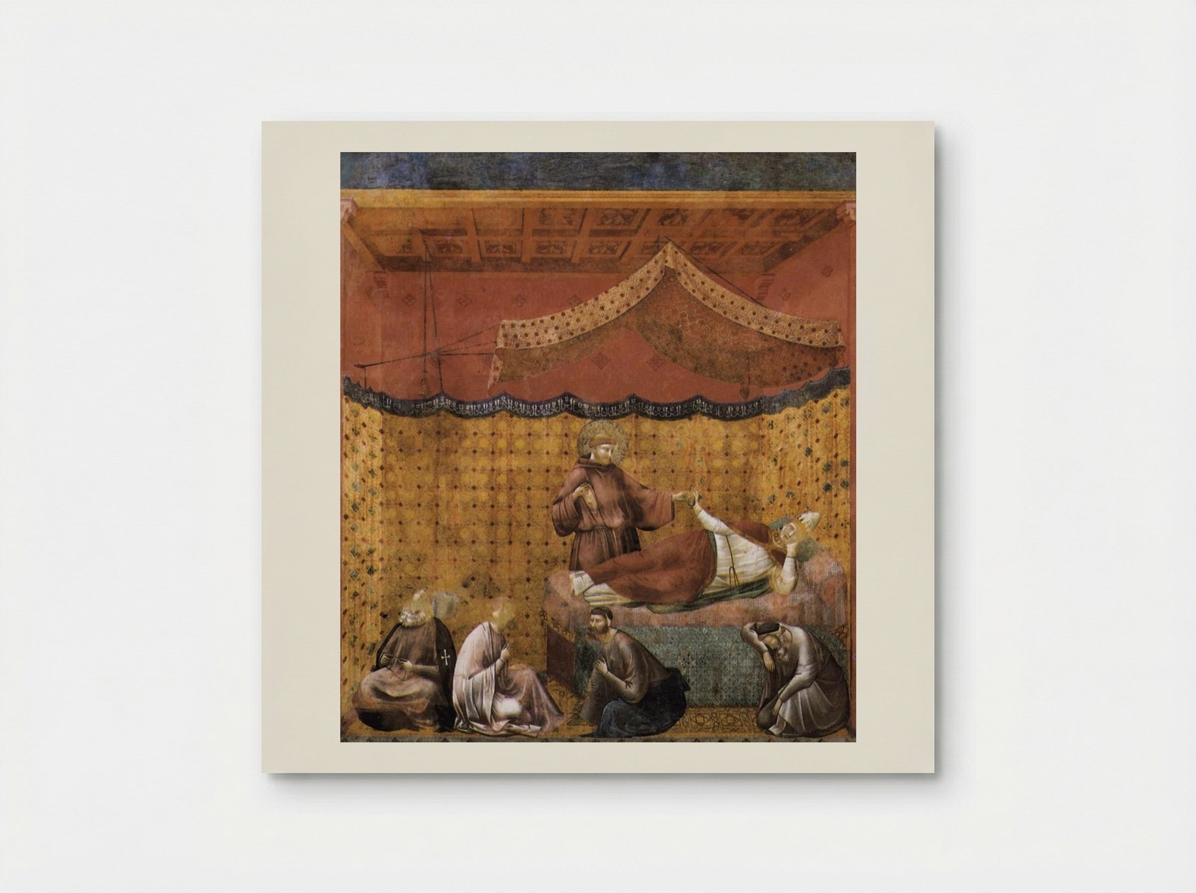 Dream of St. Gregory - Giotto di Bondone - Poster