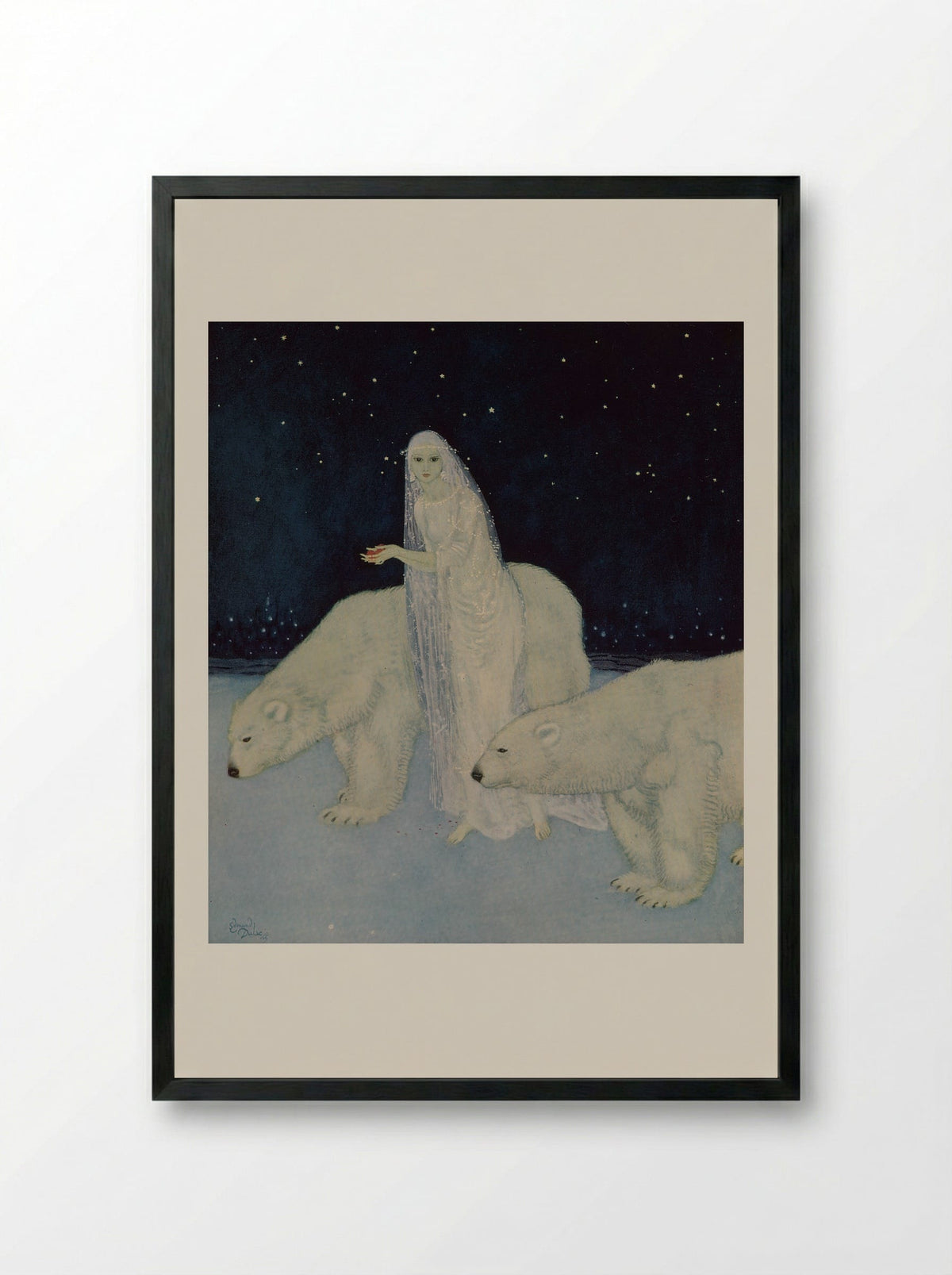 Dreamer of Dreams - Edmund Dulac - Framed Print Black