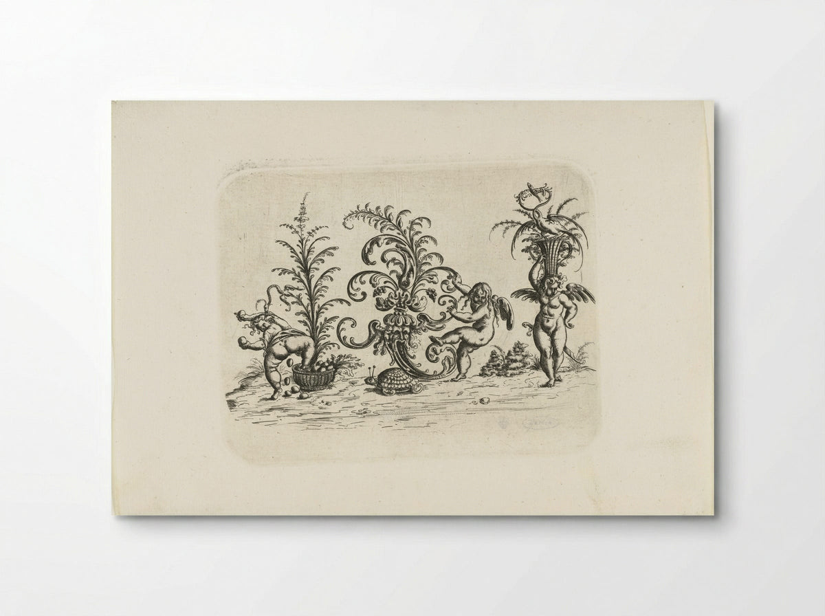 Drie putti - Christoph Jamnitzer - Poster