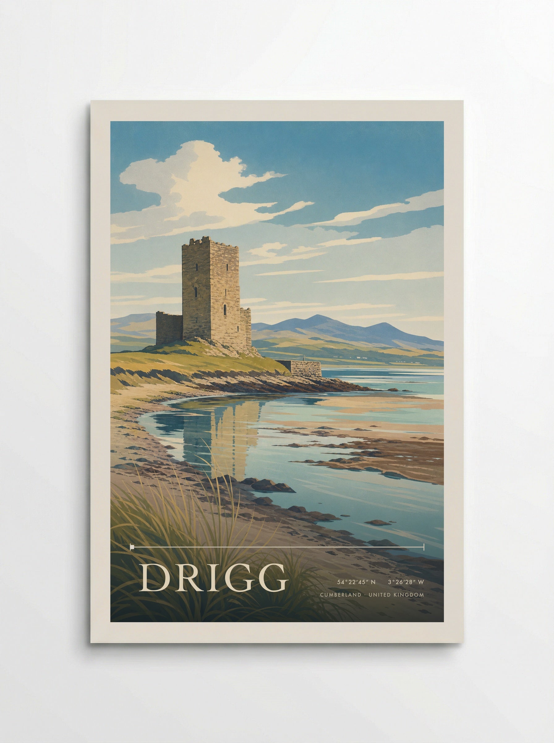 Drigg Cumberland United Kingdom Travel Poster - Poster