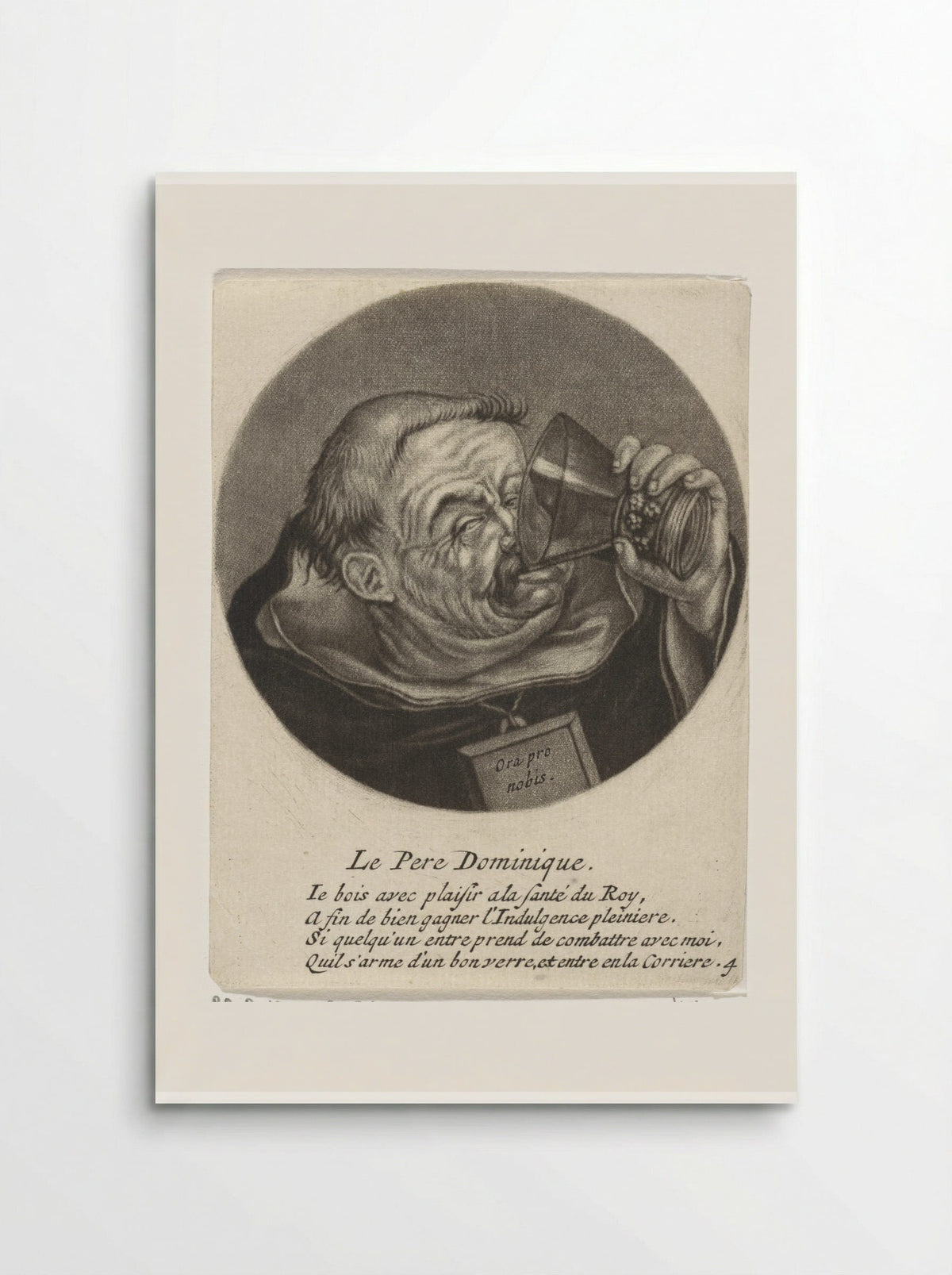 Drinkende dominicaan - Jacob Gole - Poster