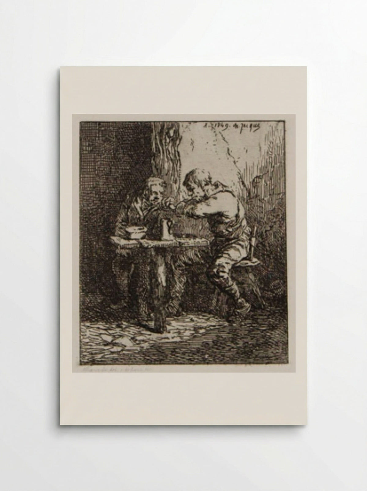 Drinkers - Charles-Émile Jacque - Poster