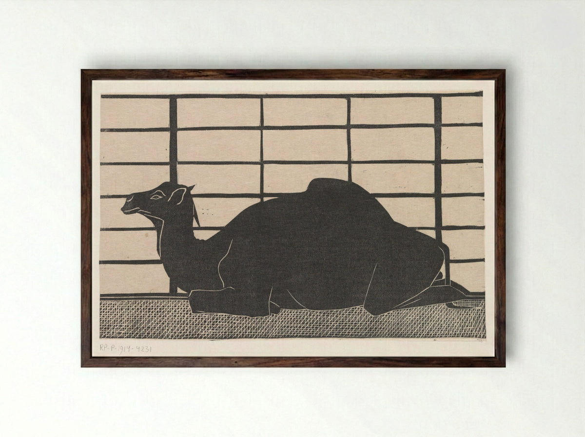 Dromedaris - Samuel Jessurun de Mesquita - Framed Print Dark Wood