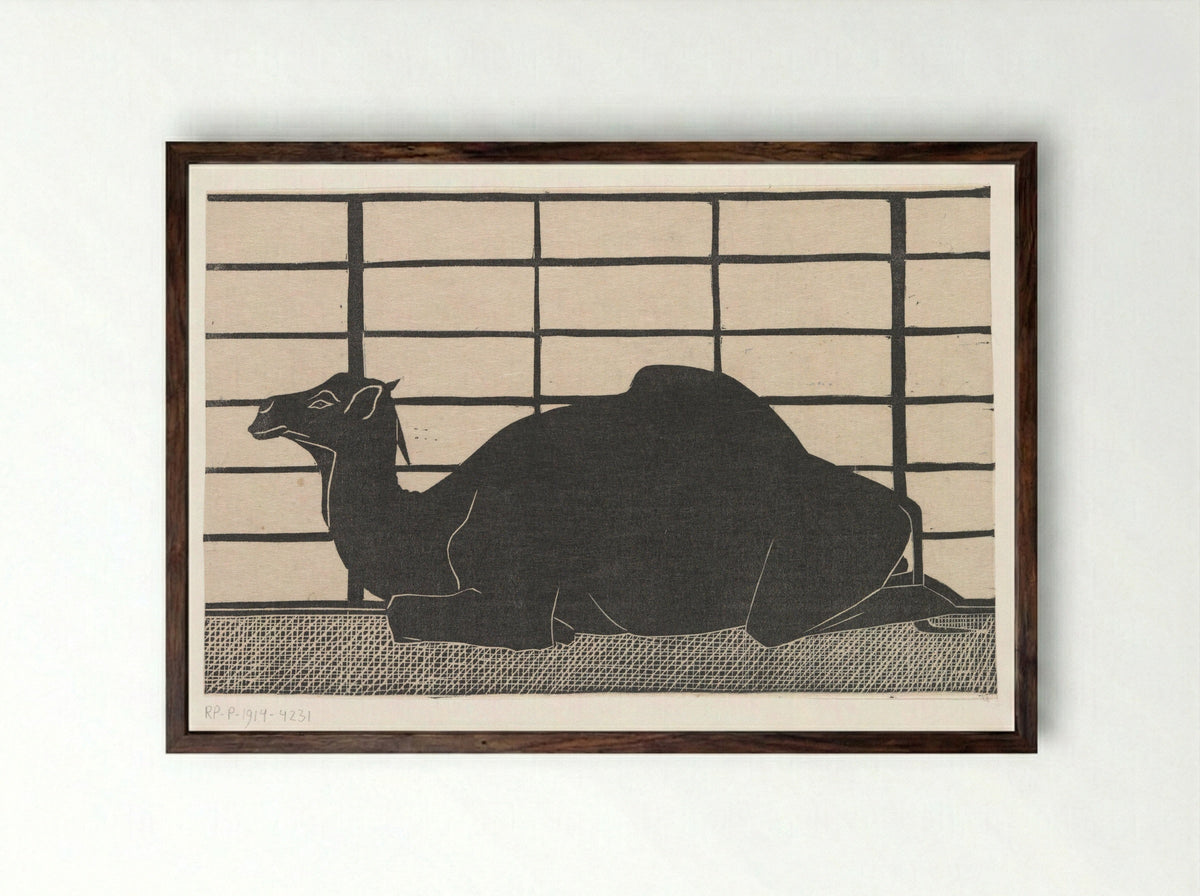 Dromedaris - Samuel Jessurun de Mesquita - Framed Print Dark Wood