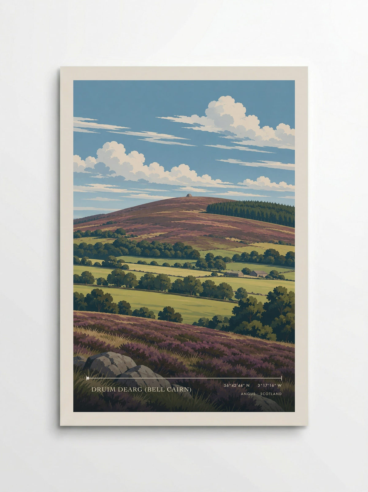 Druim Dearg (Bell Cairn), Angus | Travel Poster - Poster