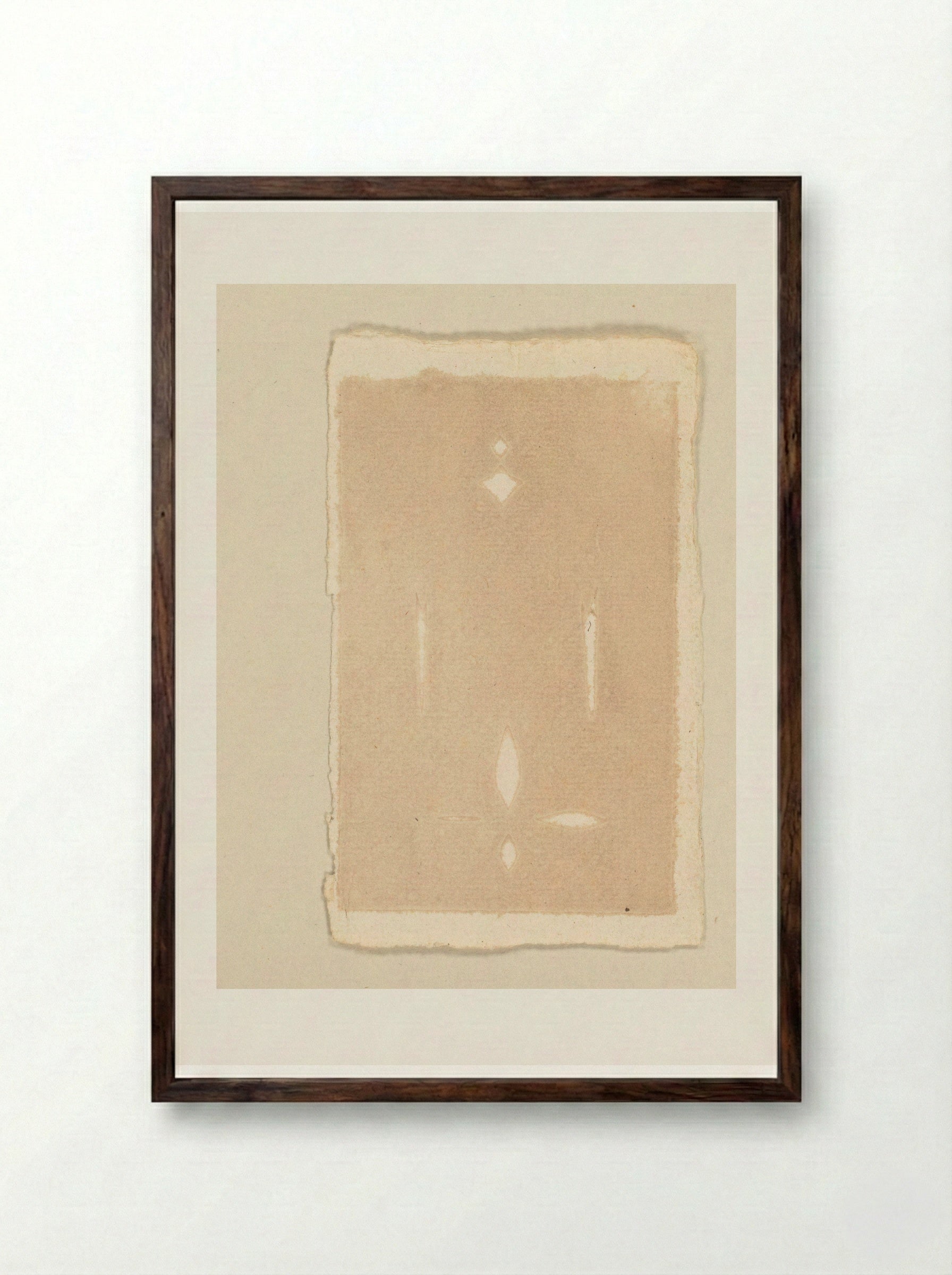 Drukproef met uitsparingen - Cornelis Ploos van Amstel - Framed Print Dark Wood