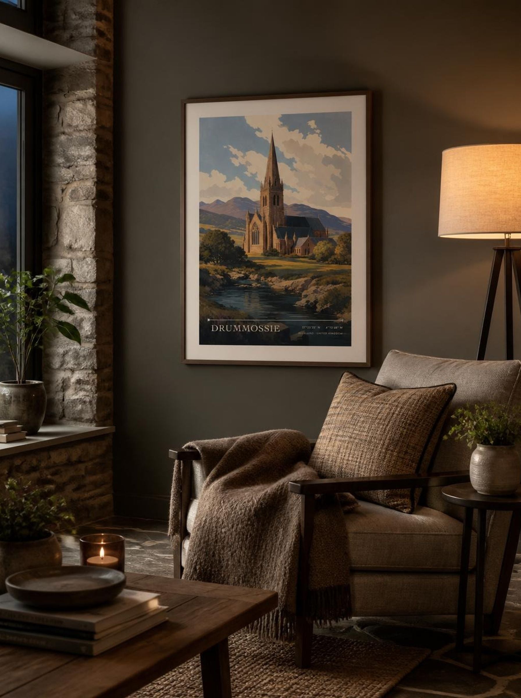 Drummossie Highland United Kingdom Travel Poster - Lifestyle