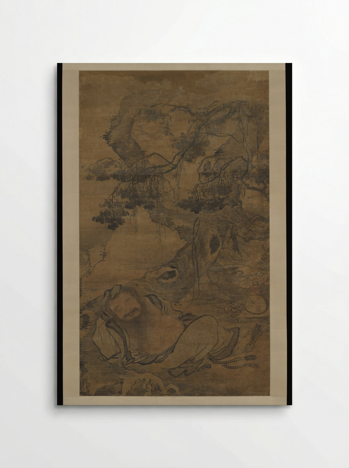 Drunken Recluse Beneath an Old Tree - Chen Zihe - Poster
