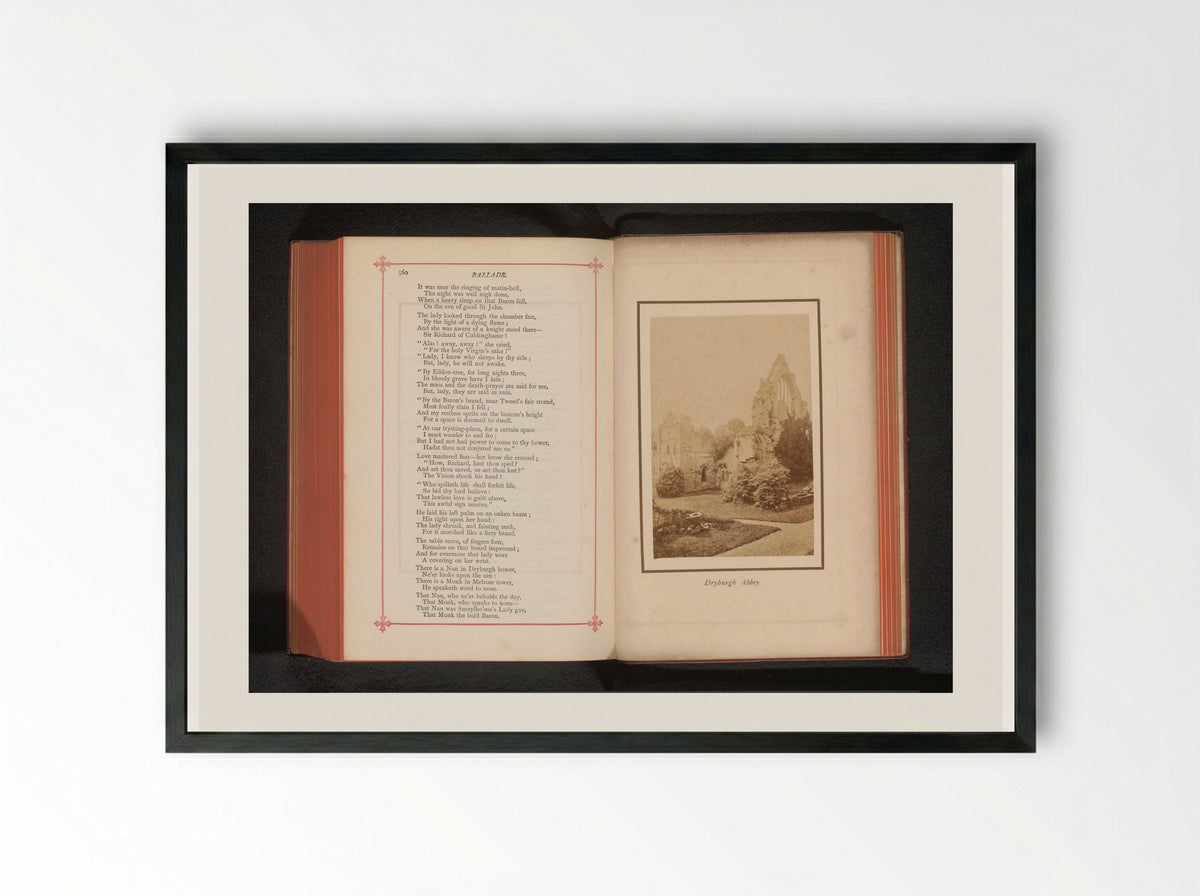 Dryburgh Abbey - George Washington Wilson - Framed Print Black