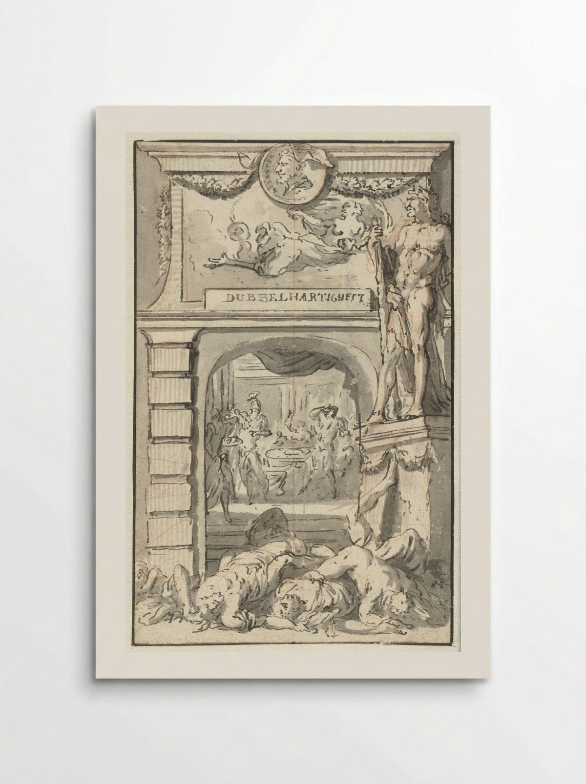Dubbelhartigheid (Allegorical Study) - Jan Goeree - Poster