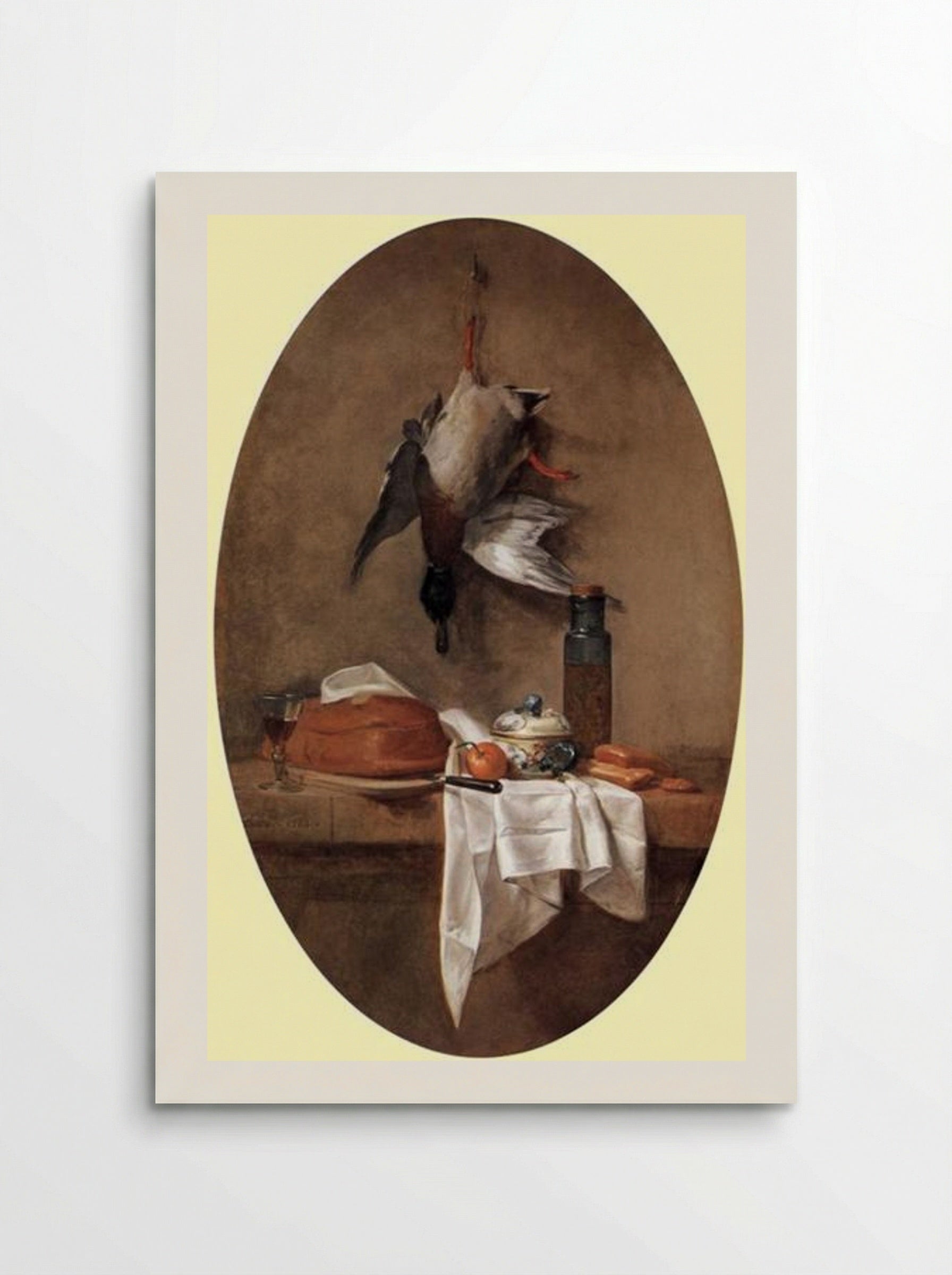 Duck with an Olive Jar - Jean-Baptiste-Simeon Chardin - Poster