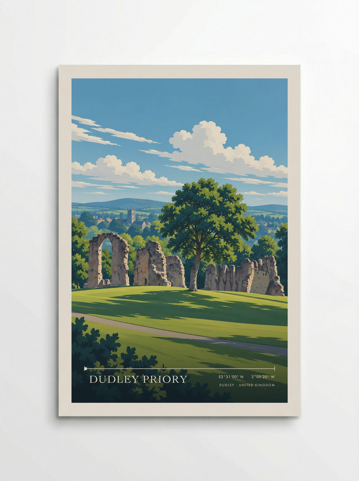 Dudley Priory | Travel Poster - Poster