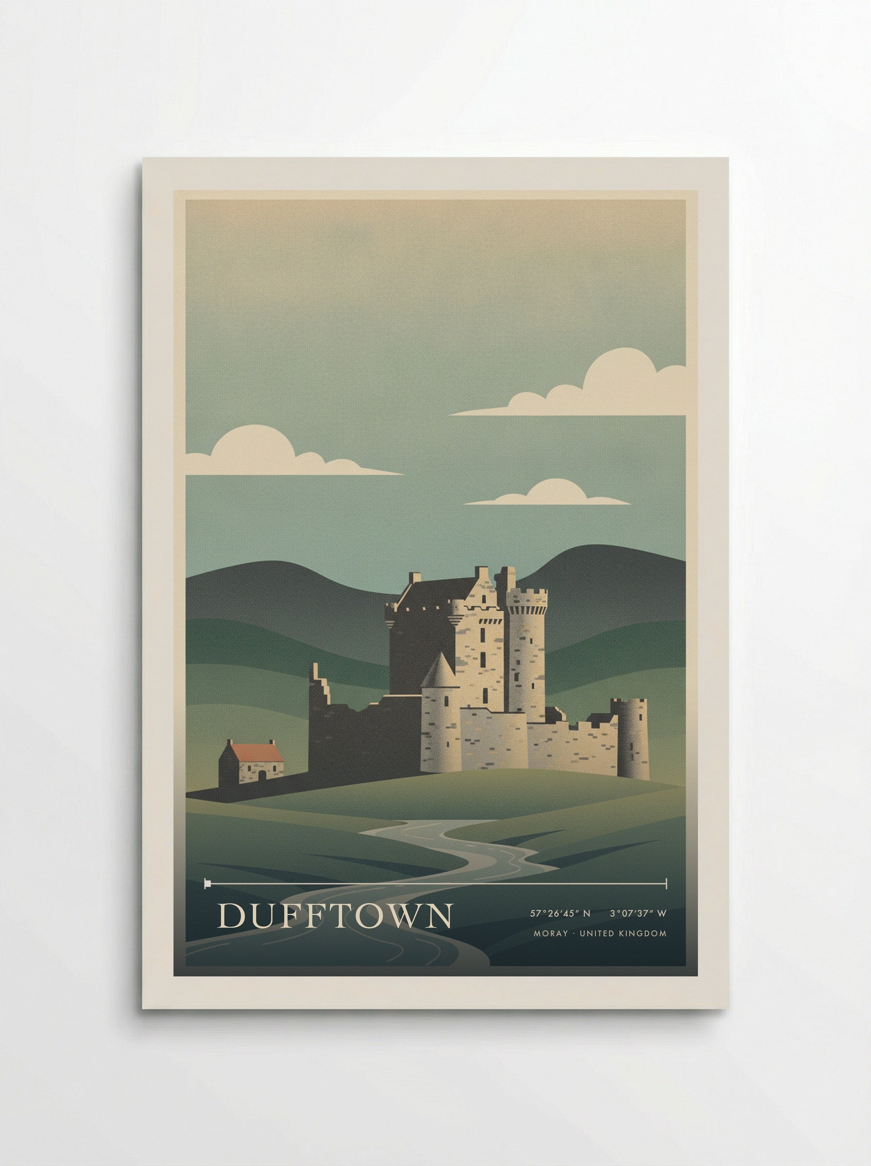 Dufftown Moray United Kingdom Travel Poster - Poster