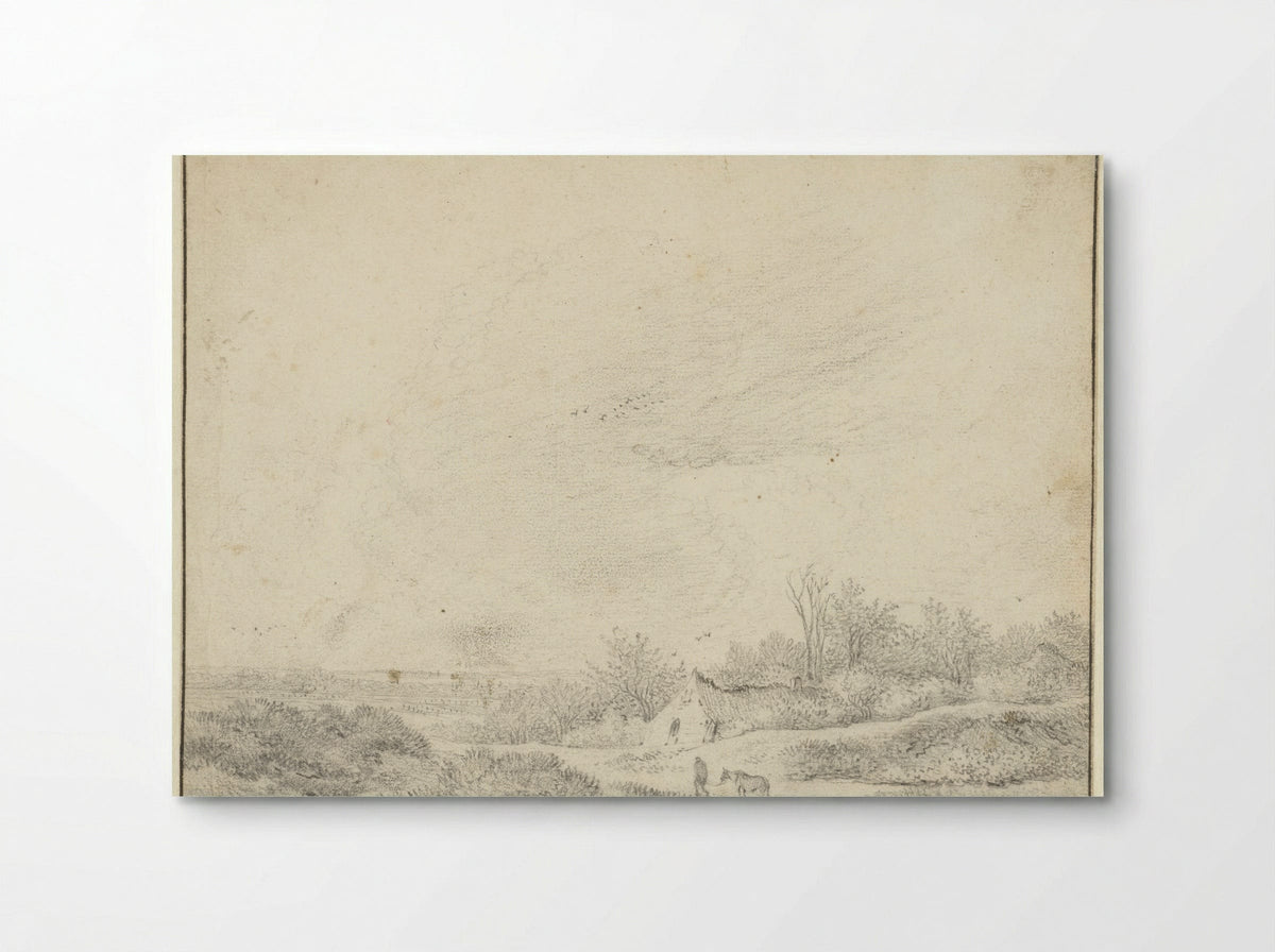 Duinlandschap met boerderijen - Guillam Du Bois - Poster