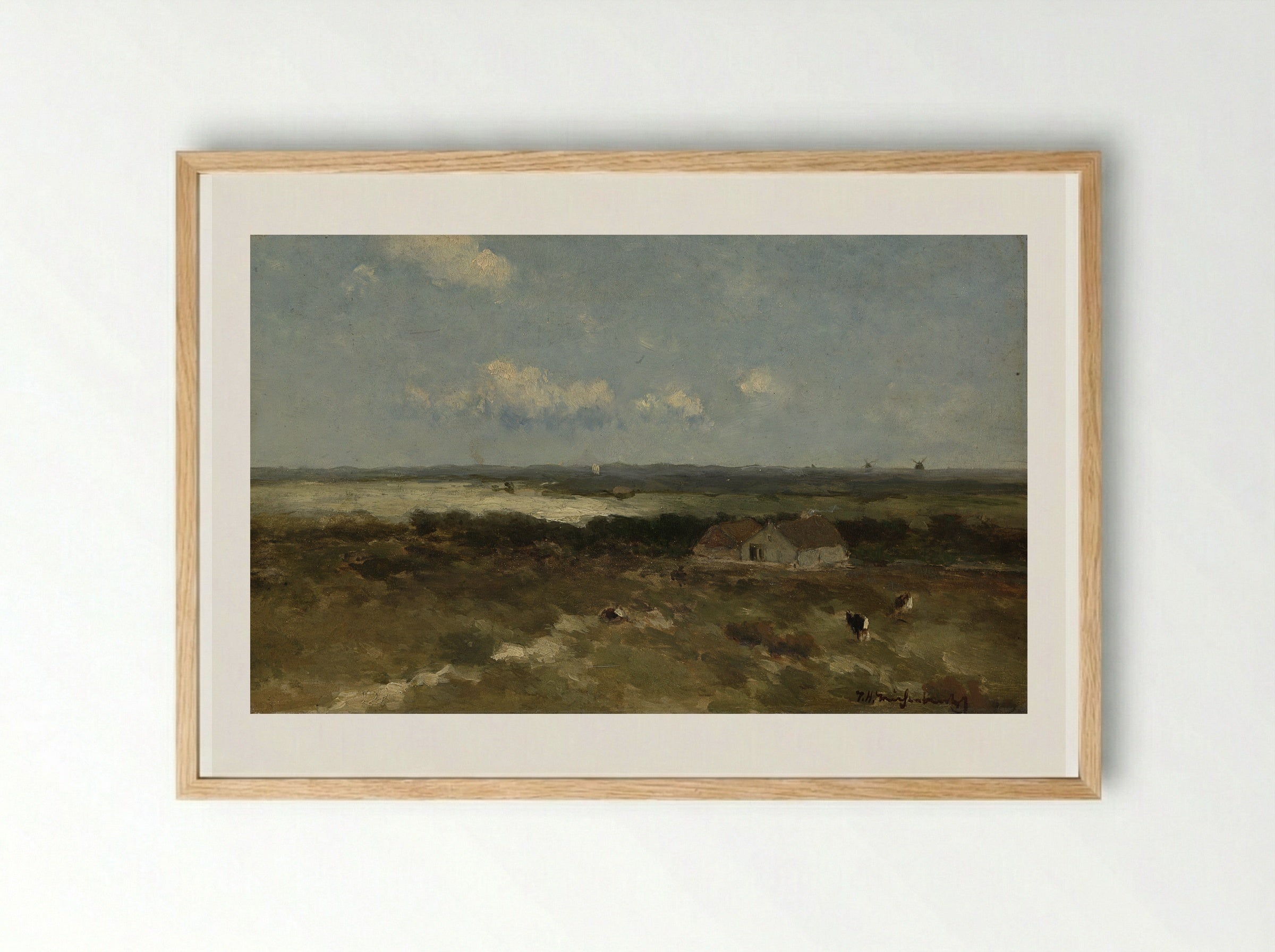 Duinlandschap - Johan Hendrik Weissenbruch - Framed Print Wood