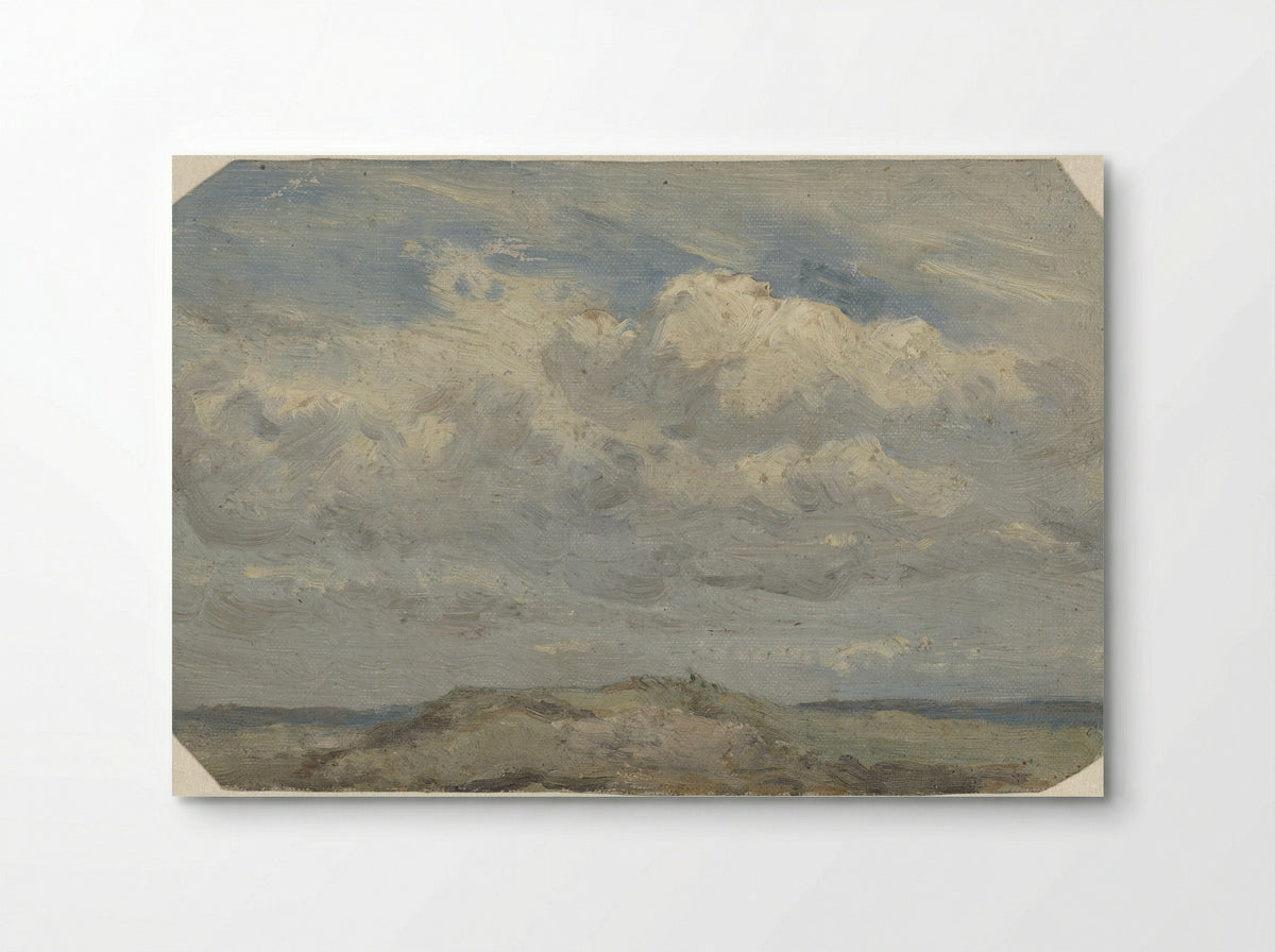 Duintop met op de achtergrond de zee - Jan Willem van Borselen - Poster