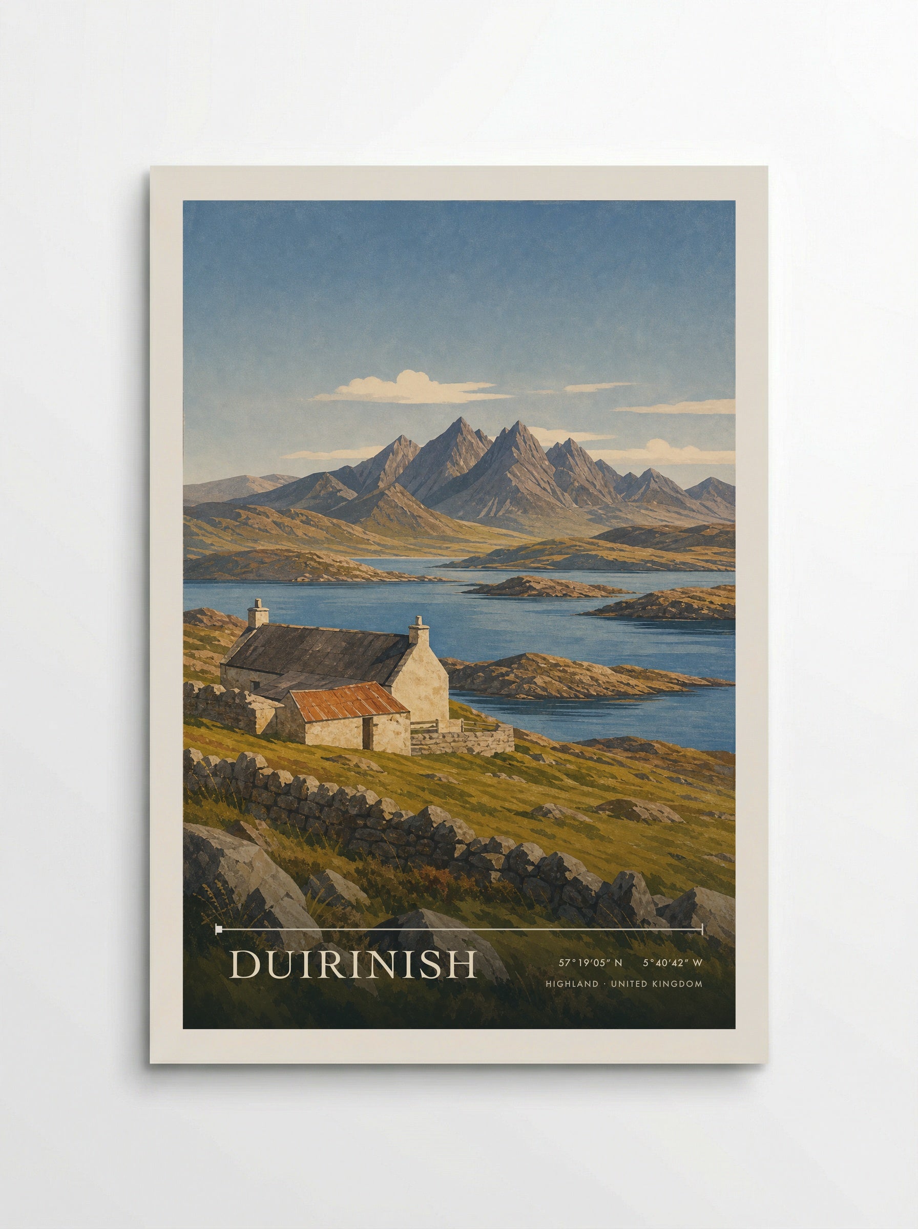 Duirinish Highland United Kingdom Travel Poster - Poster