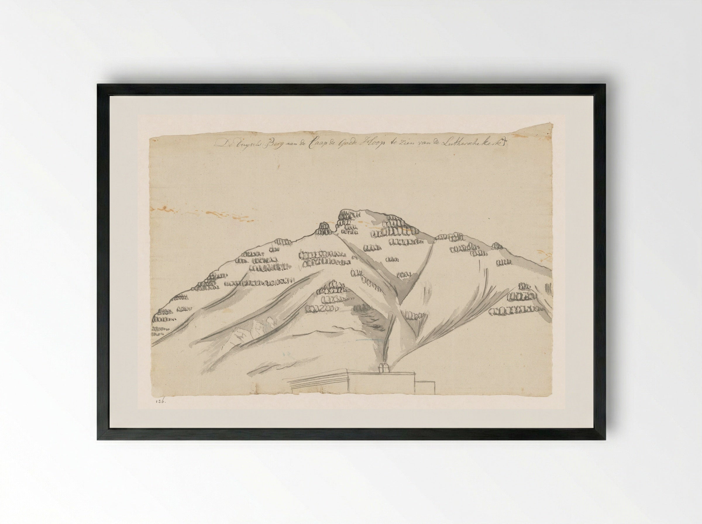 Duivelspiek bij Kaapstad - Jan Brandes - Framed Print Black