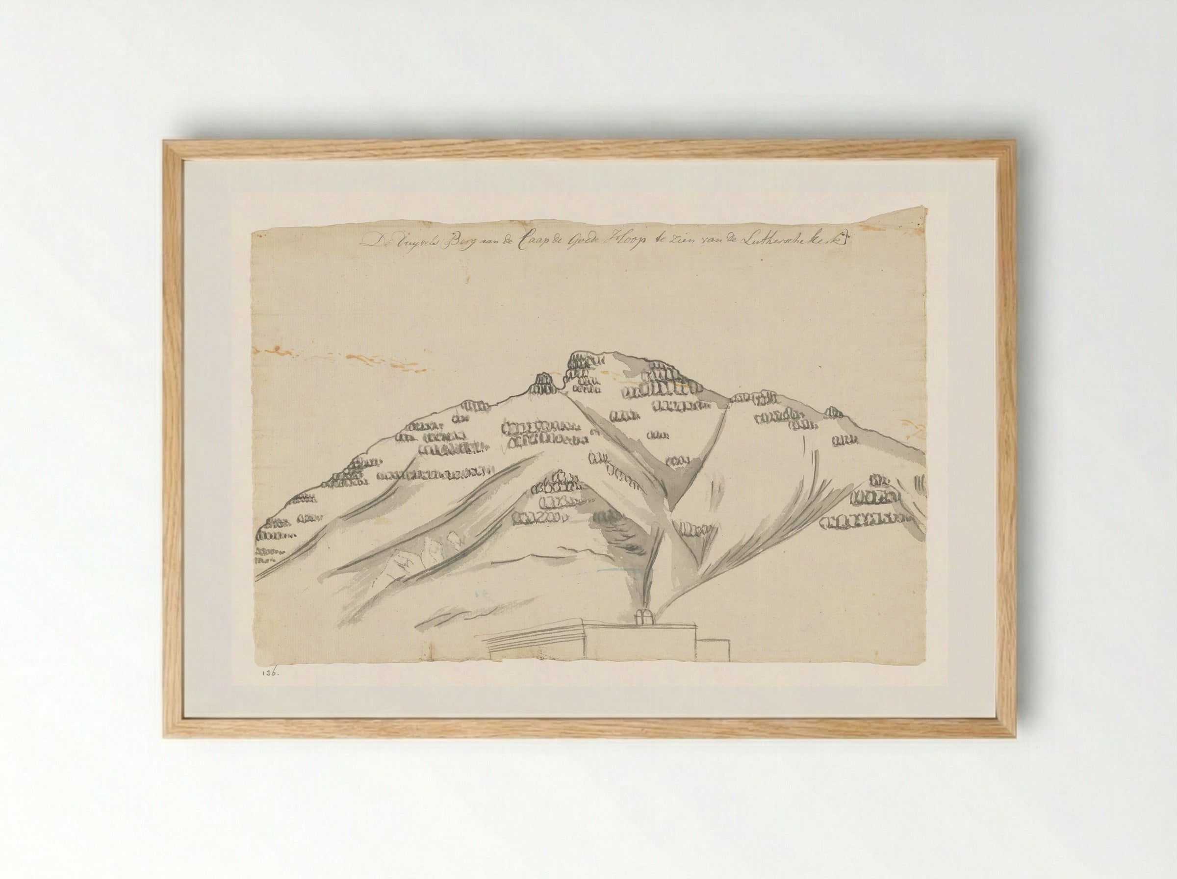 Duivelspiek bij Kaapstad - Jan Brandes - Framed Print Wood