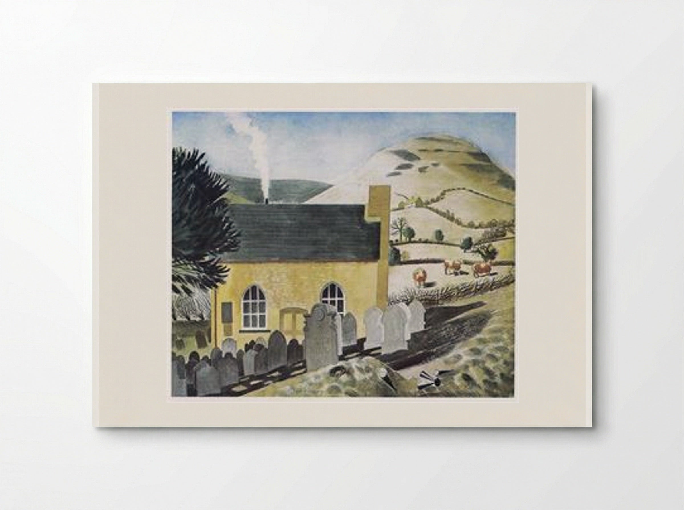 Duke of Hereford's Knob and Baptist Chapel at Capel-y-ffin - Eric Ravilious - Poster