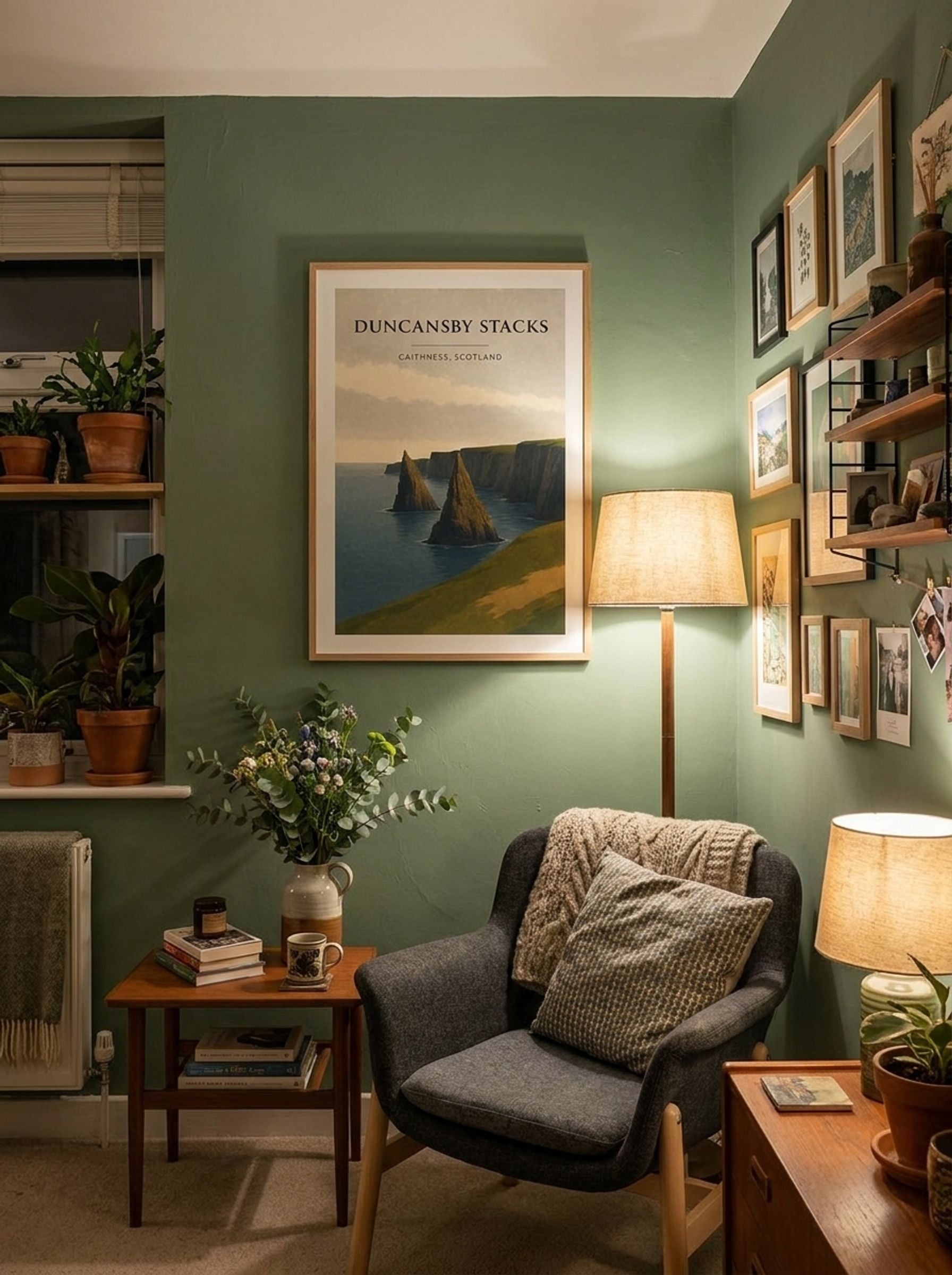 Duncansby Stacks Travel Poster Artwork - Lifestyle