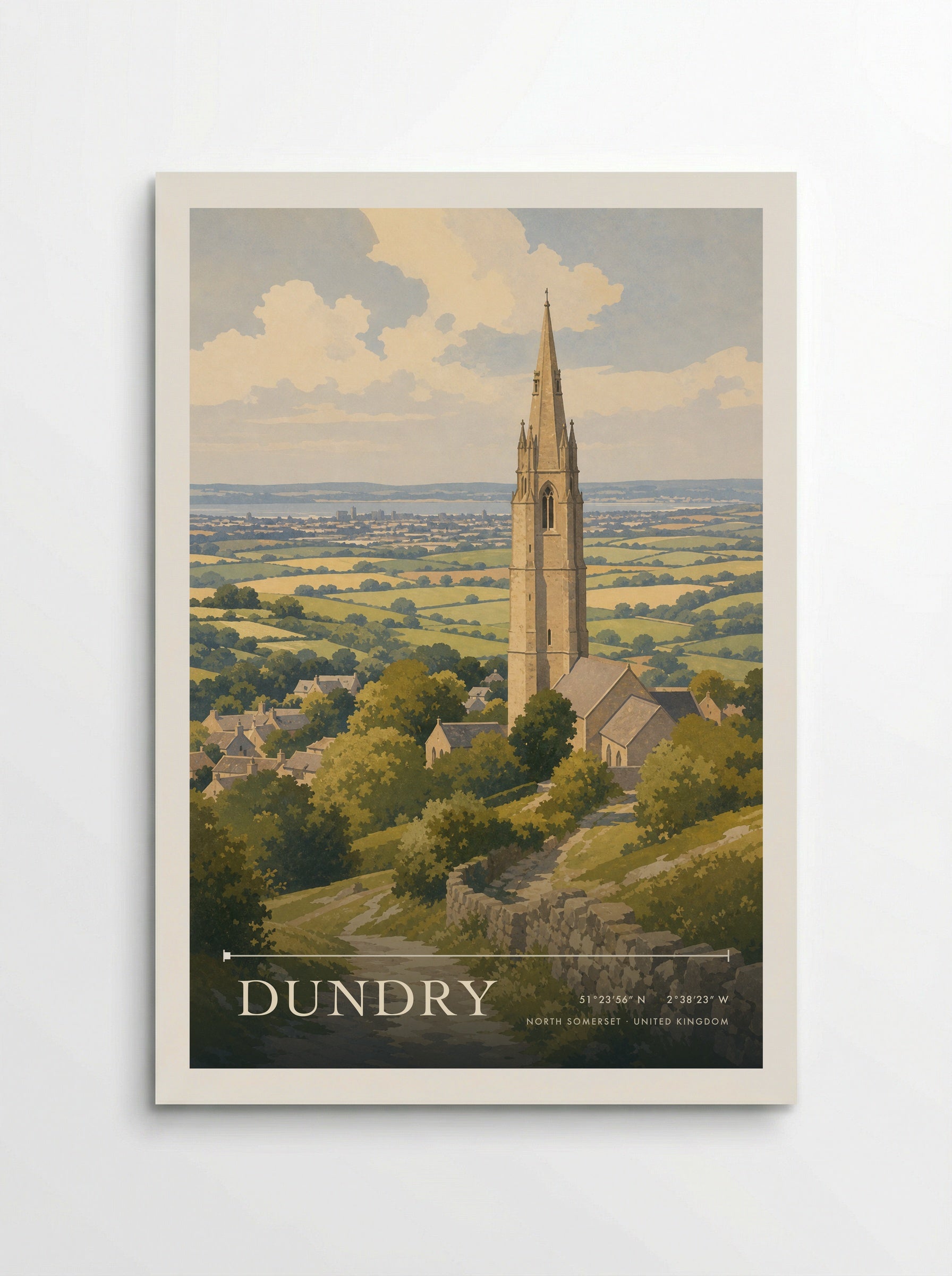 Dundry North Somerset United Kingdom Travel Poster - Poster