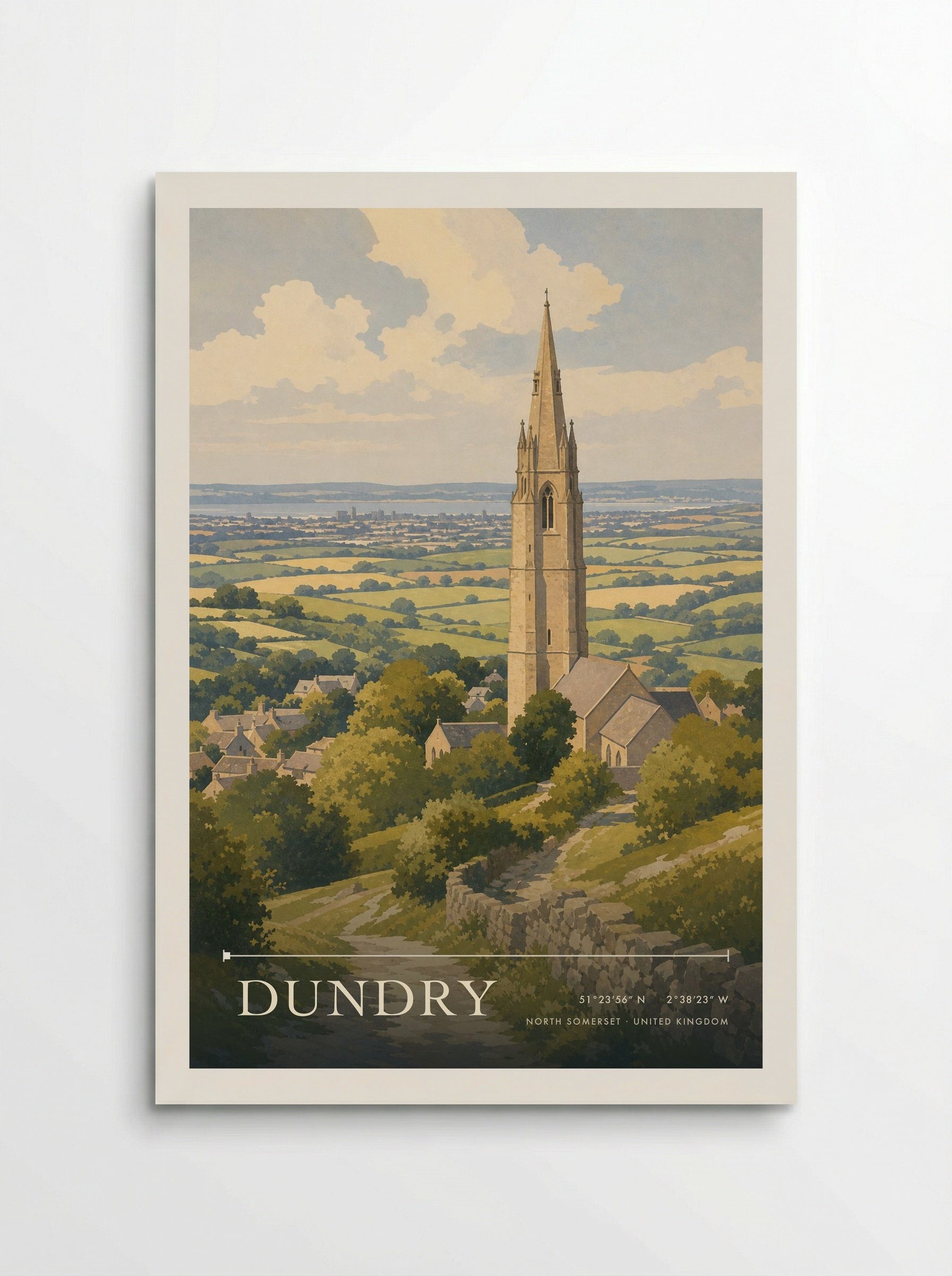 Dundry North Somerset United Kingdom Travel Poster - Poster