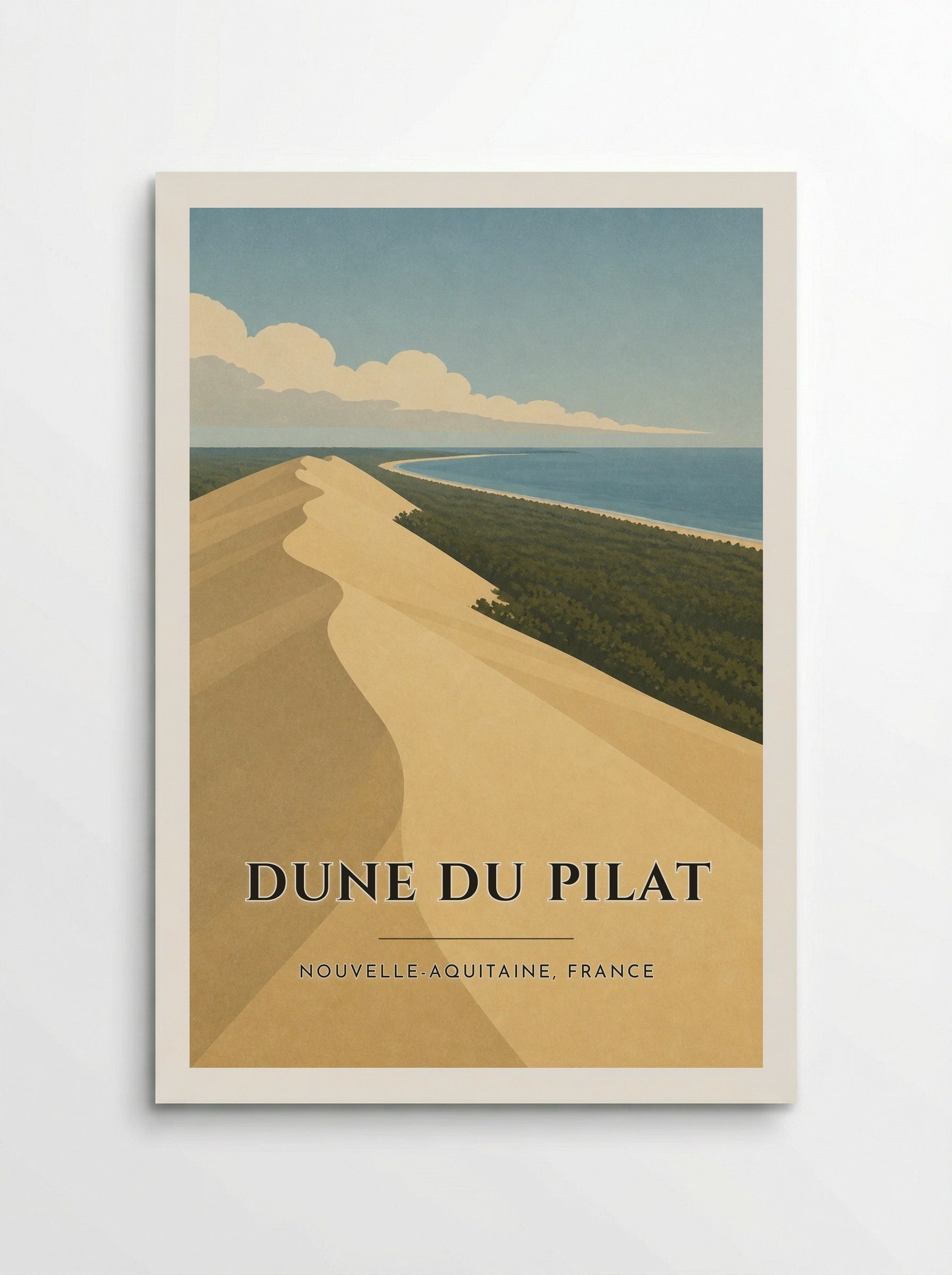 Dune du Pilat Travel Poster Artwork - Poster