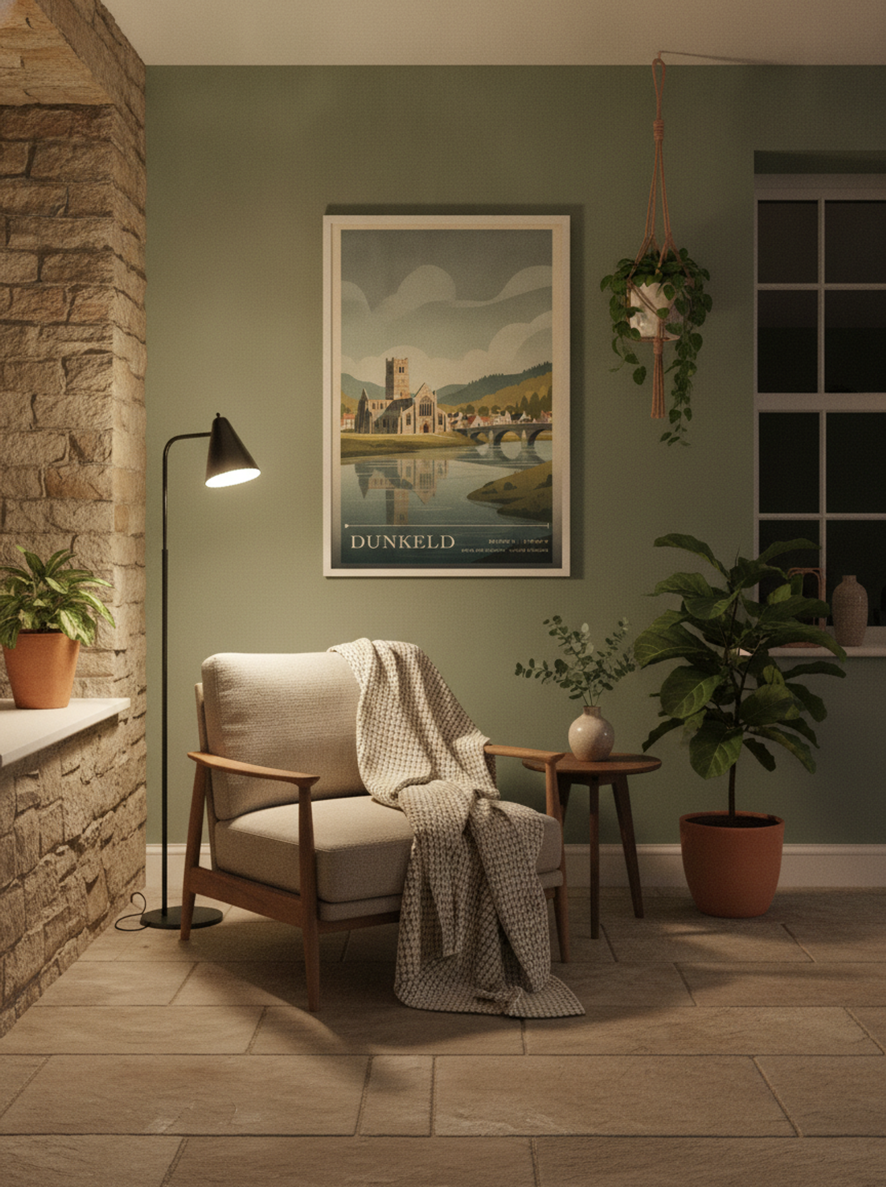 Dunkeld Perth and Kinross United Kingdom Travel Poster - Lifestyle
