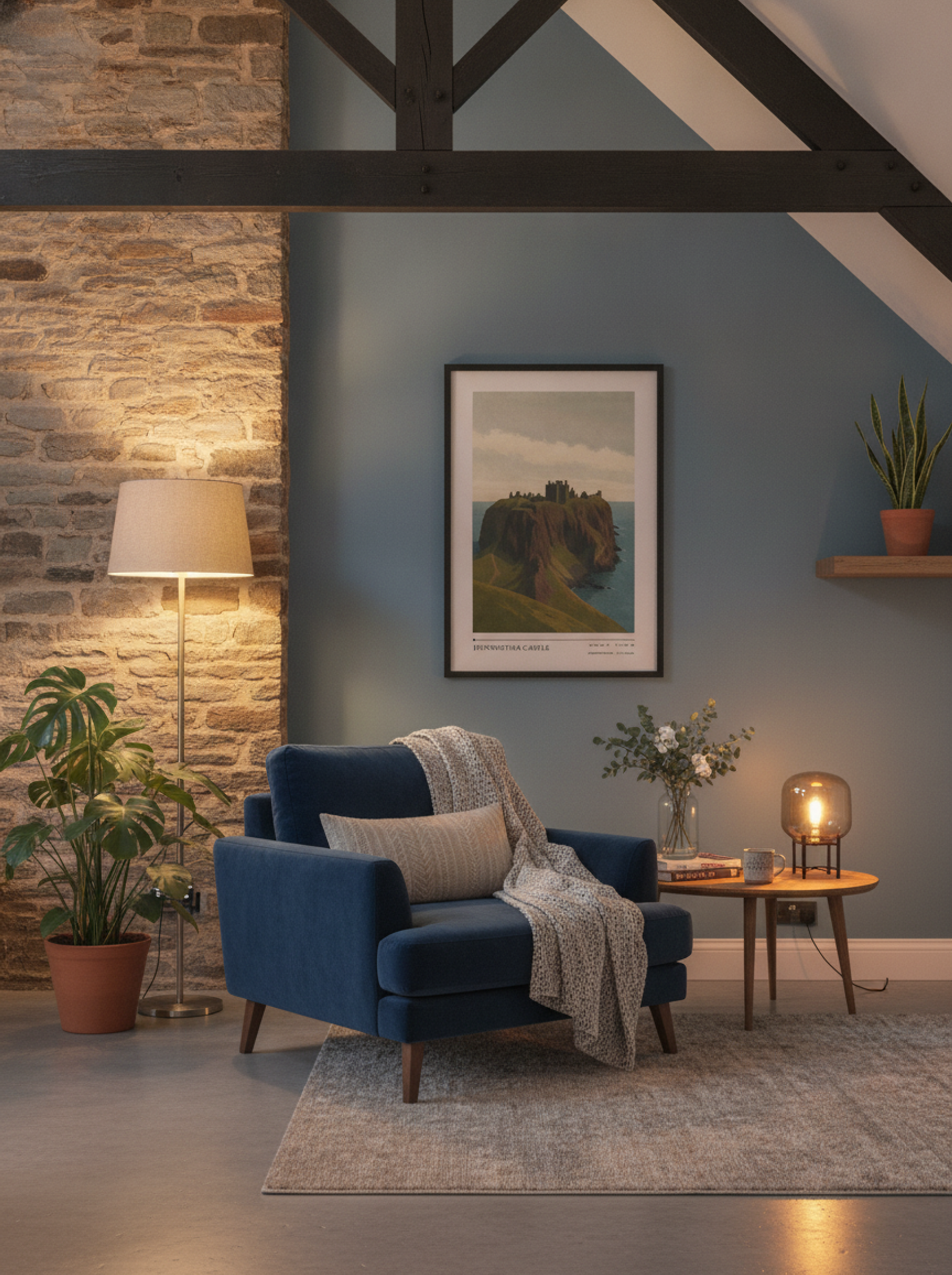 Dunnottar Castle Travel Poster Artwork - Lifestyle