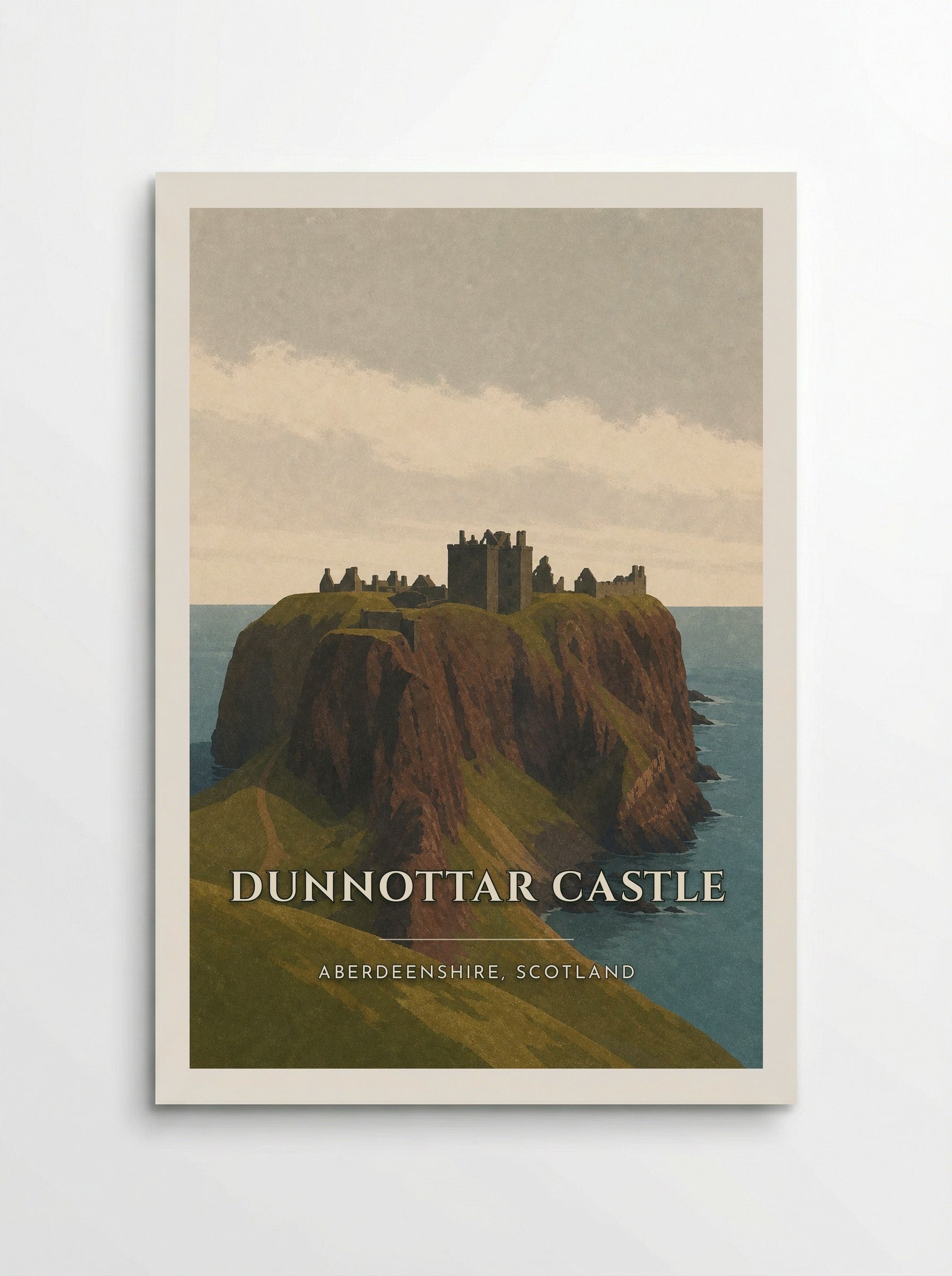 Dunnottar Castle Travel Poster Artwork - Poster