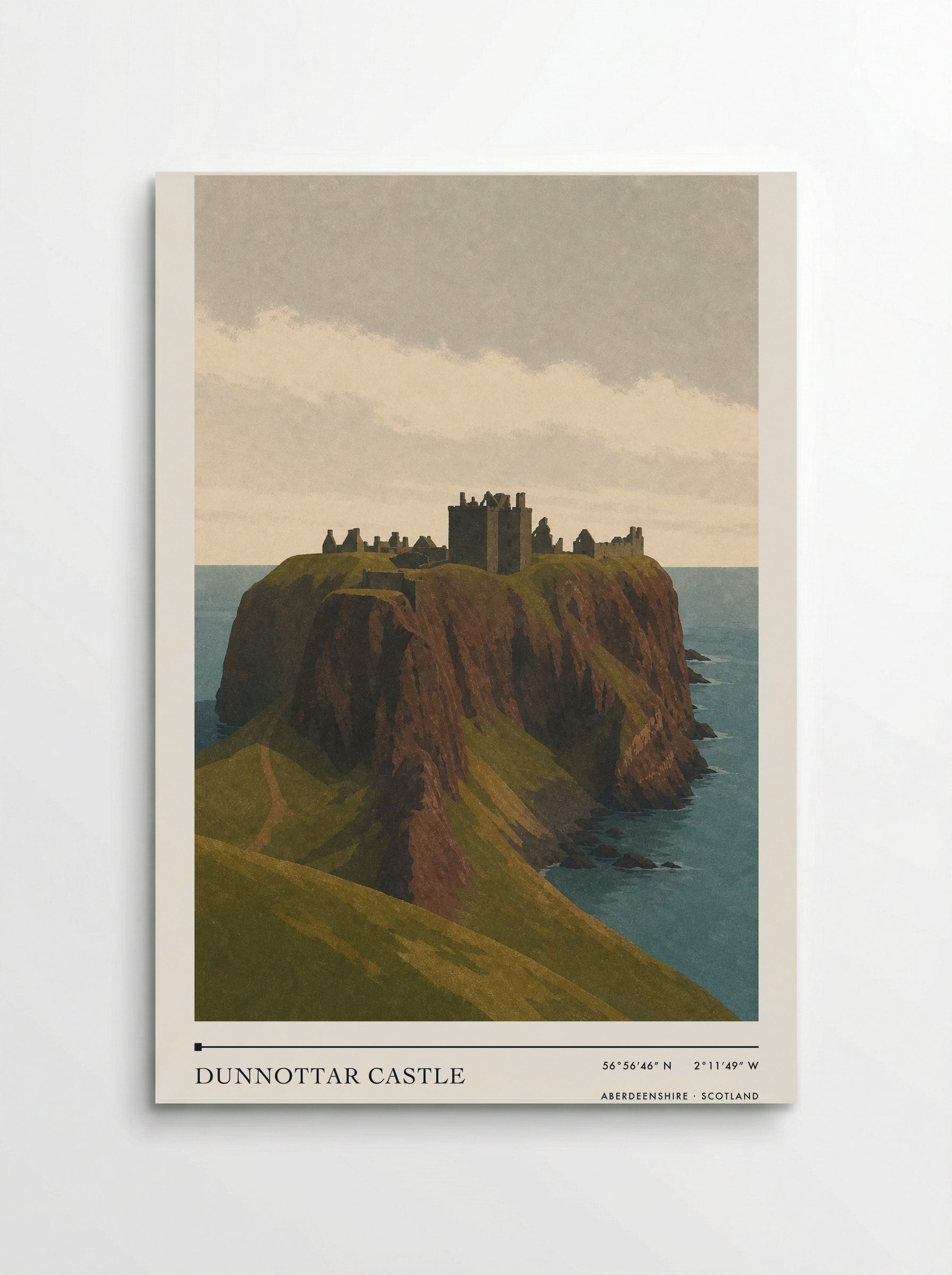 Dunnottar Castle Travel Poster Artwork - Poster